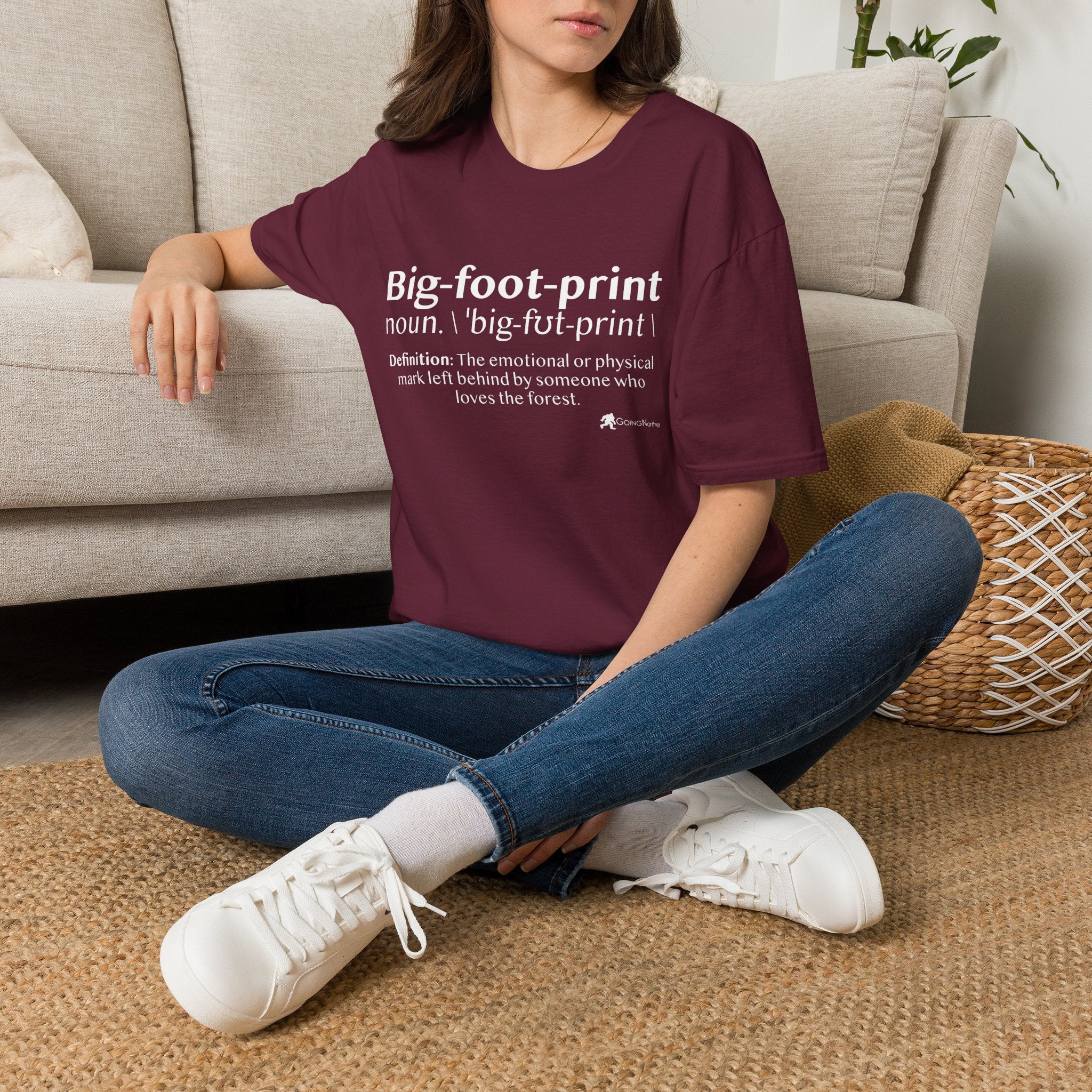 Big-foot-print T-Shirt — Funny Bigfoot Definition Tee