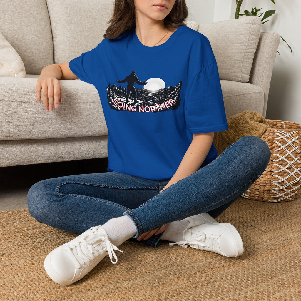Going Norther Bigfoot Moonlit Mountain T-Shirt
