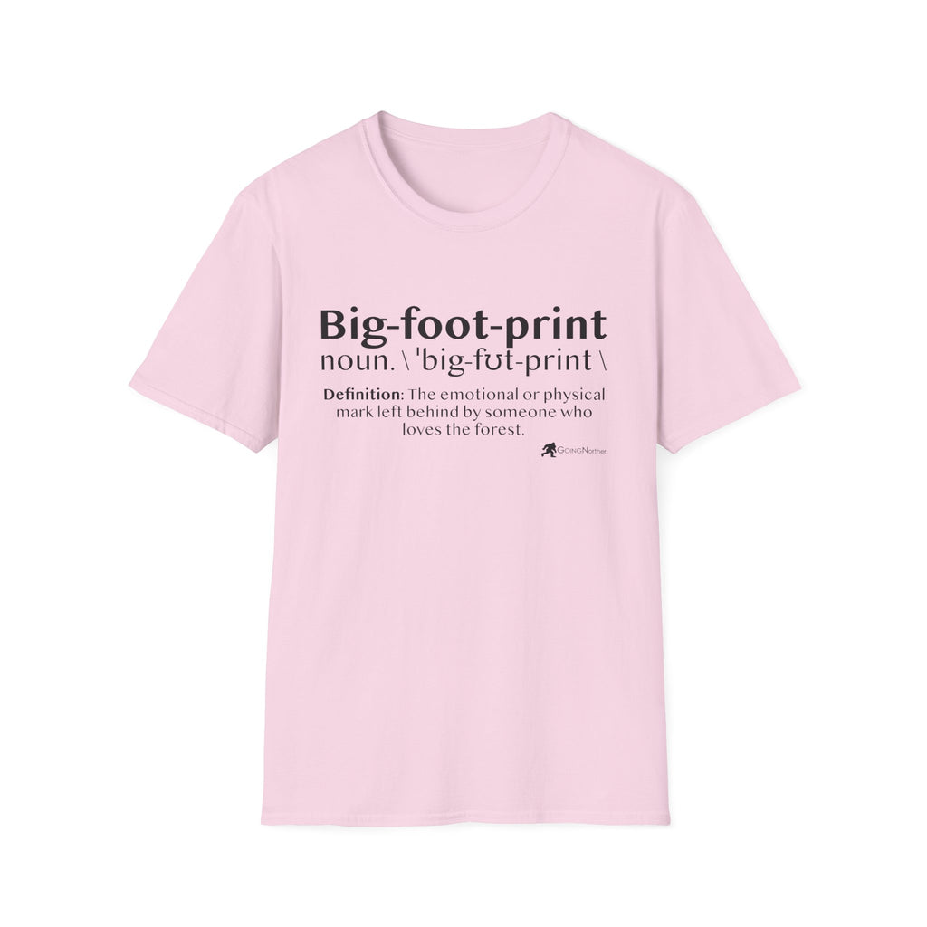 Big-foot-print T-Shirt — Funny Bigfoot Definition Tee