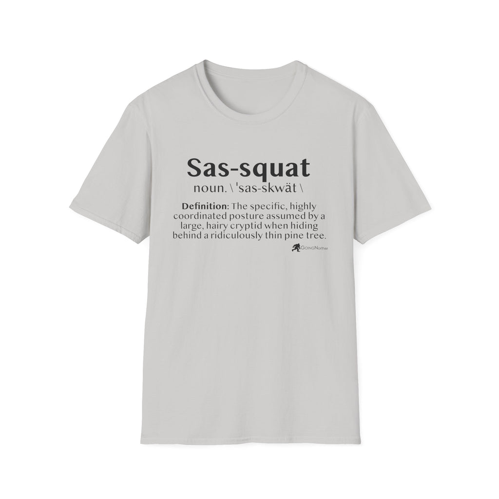 Sas‑Squat Definition T-Shirt — Funny Bigfoot Dictionary Tee