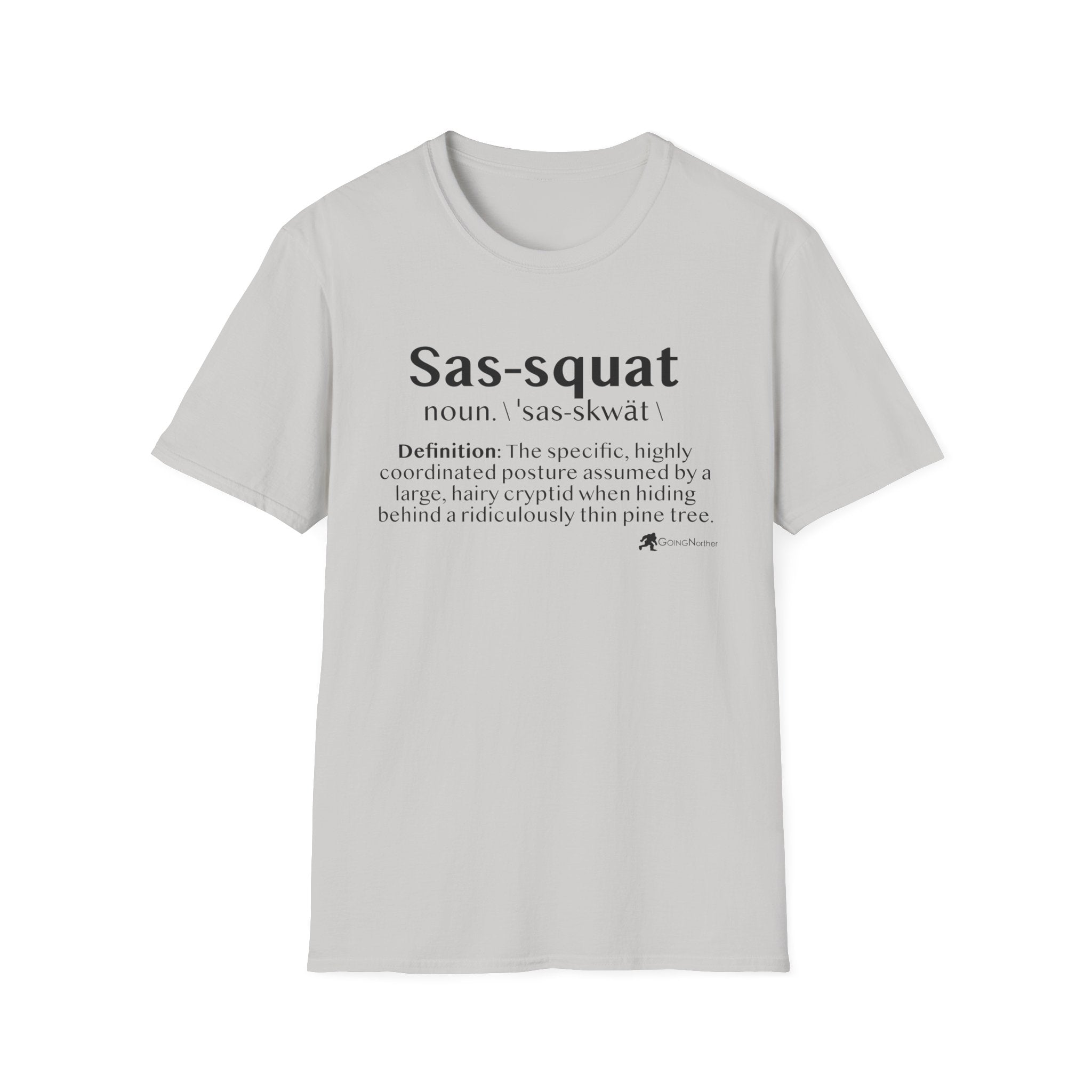 Sas‑Squat Definition T-Shirt — Funny Bigfoot Dictionary Tee