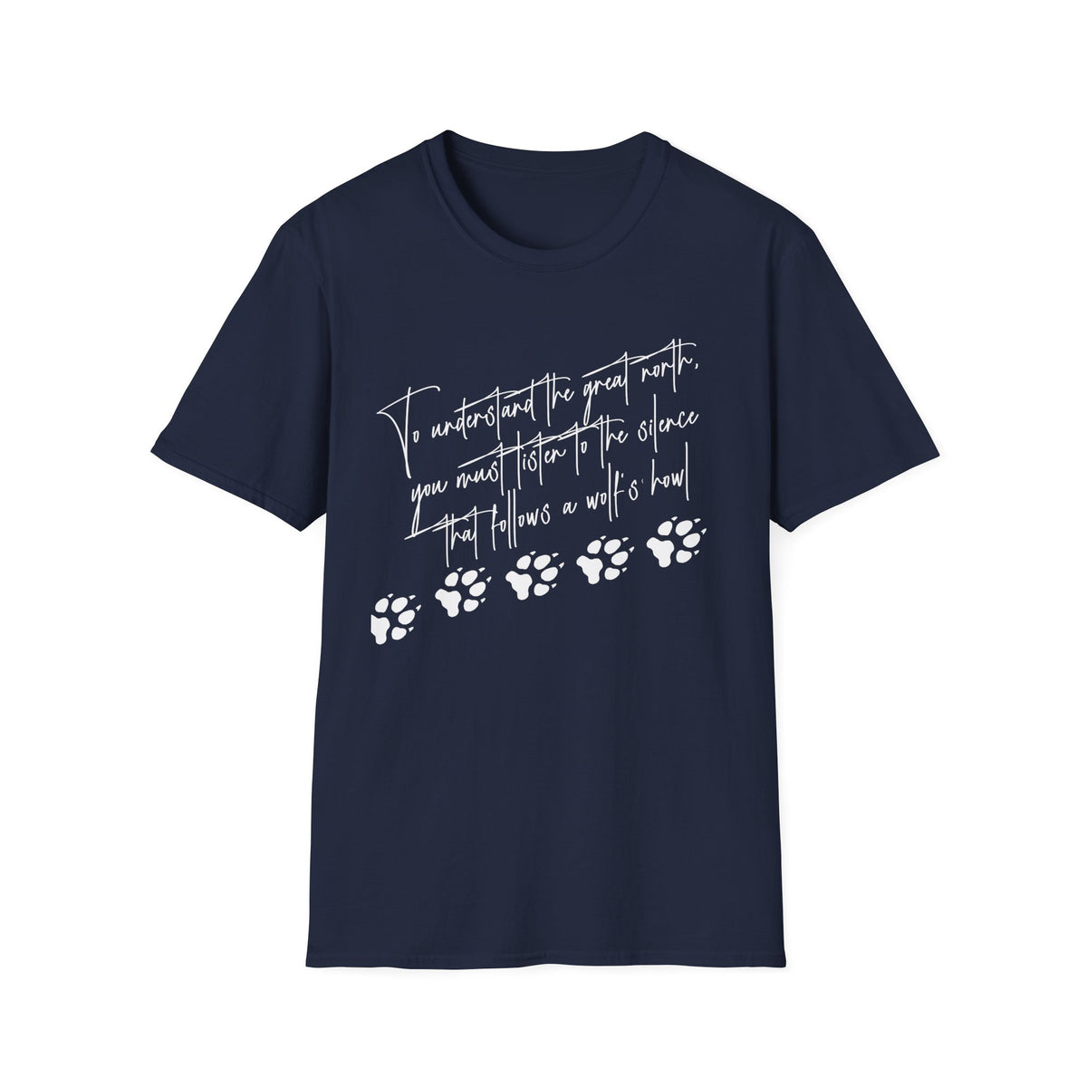 "To Understand the Great North" Wolf Paw Graphic Tee