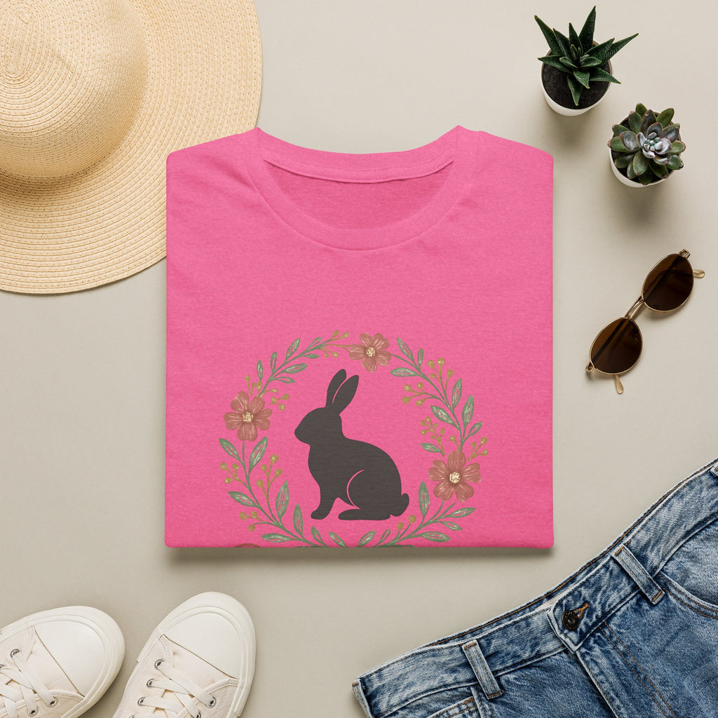 Bunny Mom Floral Wreath T-Shirt