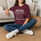 Bigfoot Texting Codes T-Shirt — Funny Sasquatch Emoji Trail Tee