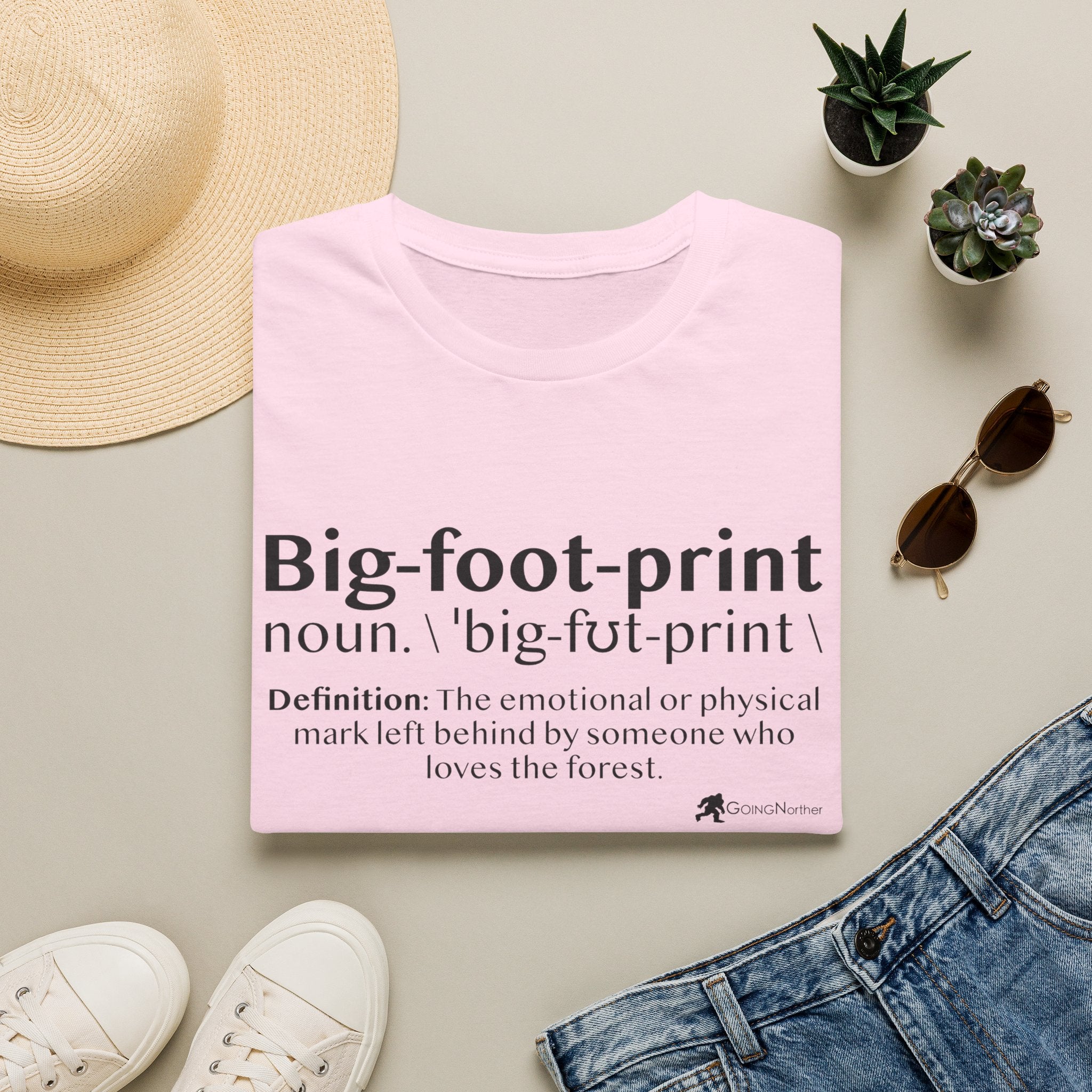Big-foot-print T-Shirt — Funny Bigfoot Definition Tee