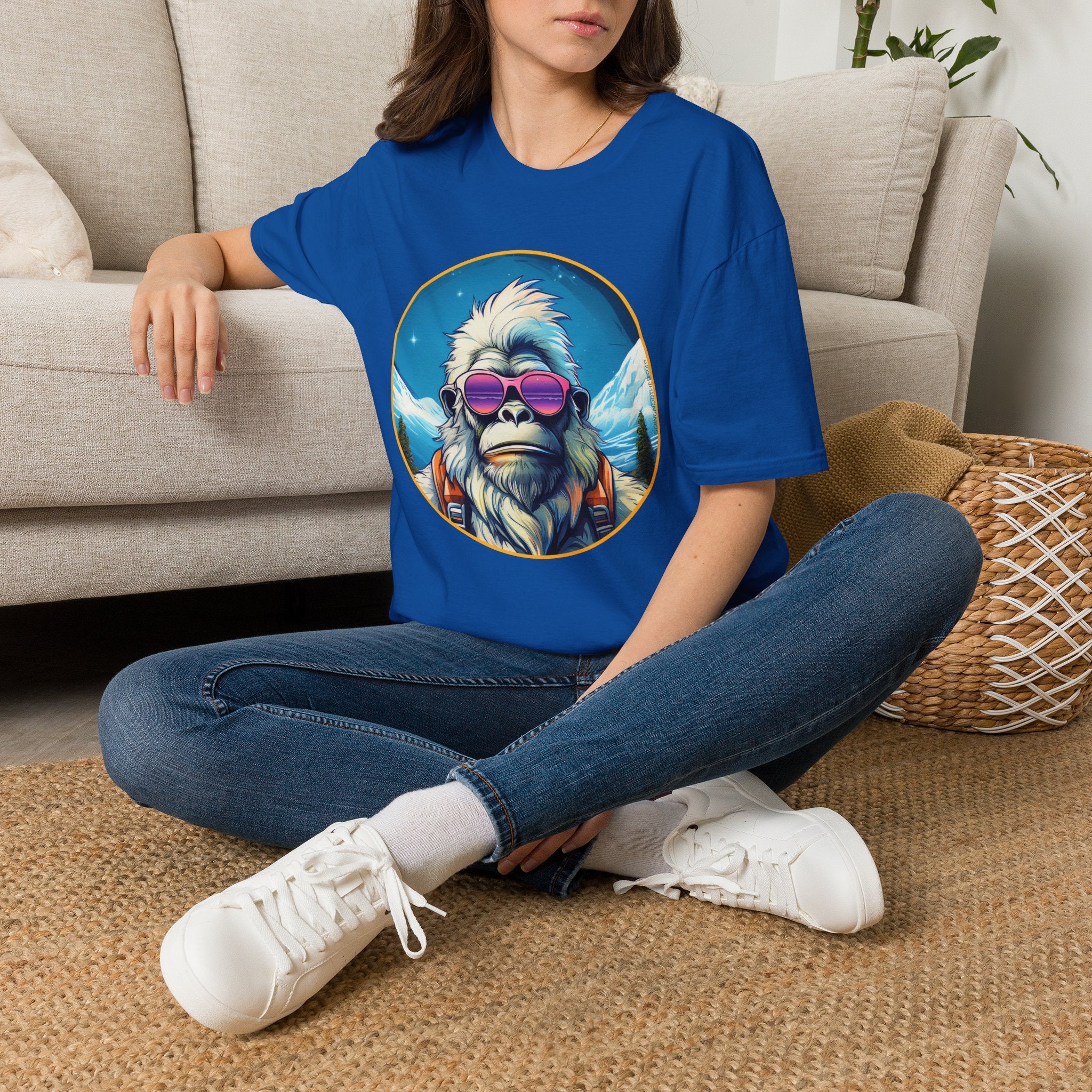 Going Norther - Bigfoot T-Shirt - Retro Styled Sasquatch