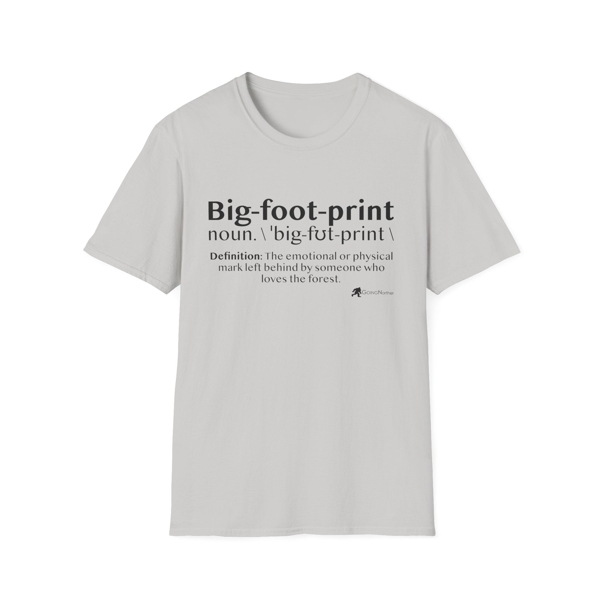 Big-foot-print T-Shirt — Funny Bigfoot Definition Tee