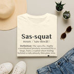 Sas‑Squat Definition T-Shirt — Funny Bigfoot Dictionary Tee