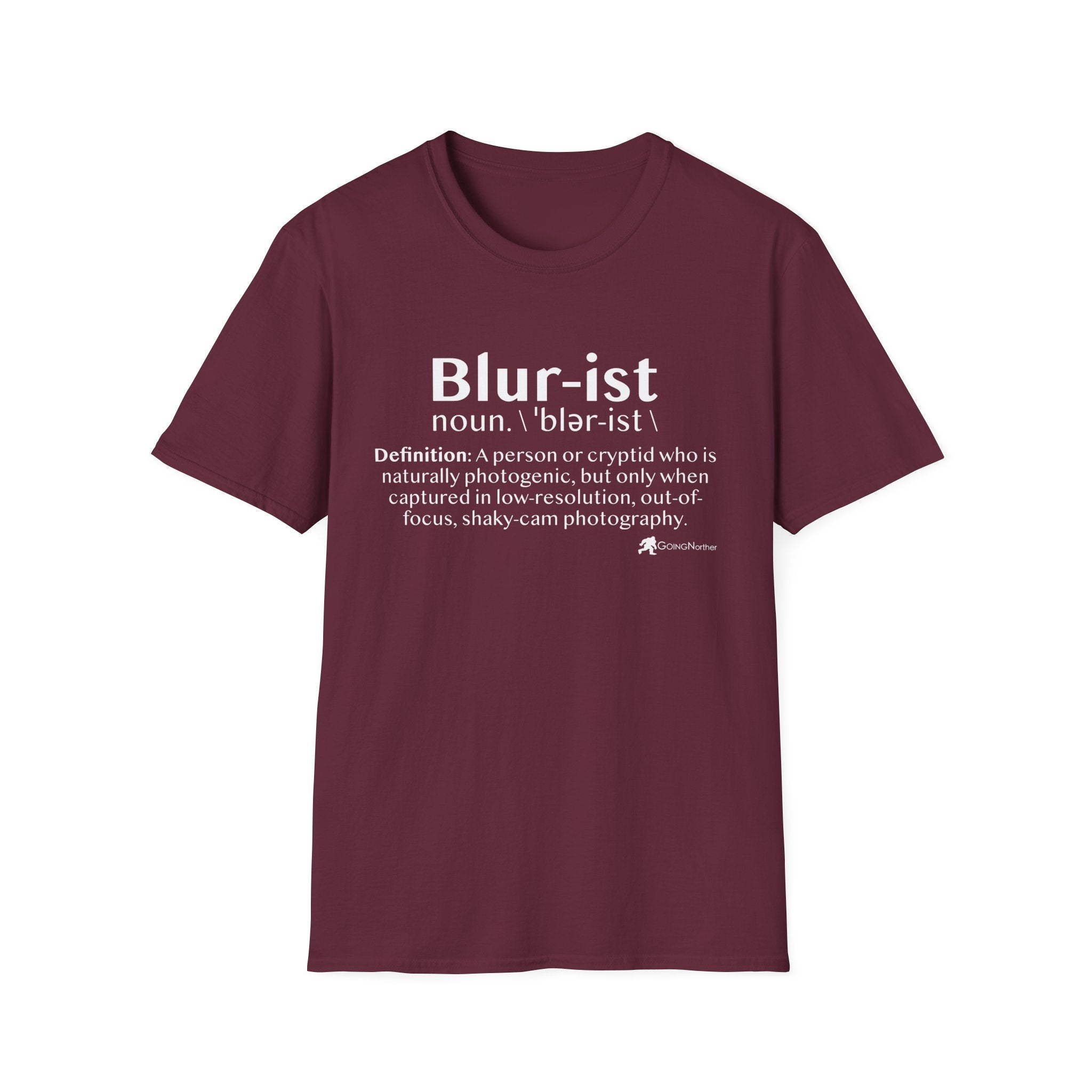 Bigfoot 'Blur-ist' Definition T-Shirt — Cute Sasquatch Photogenic Blur Tee