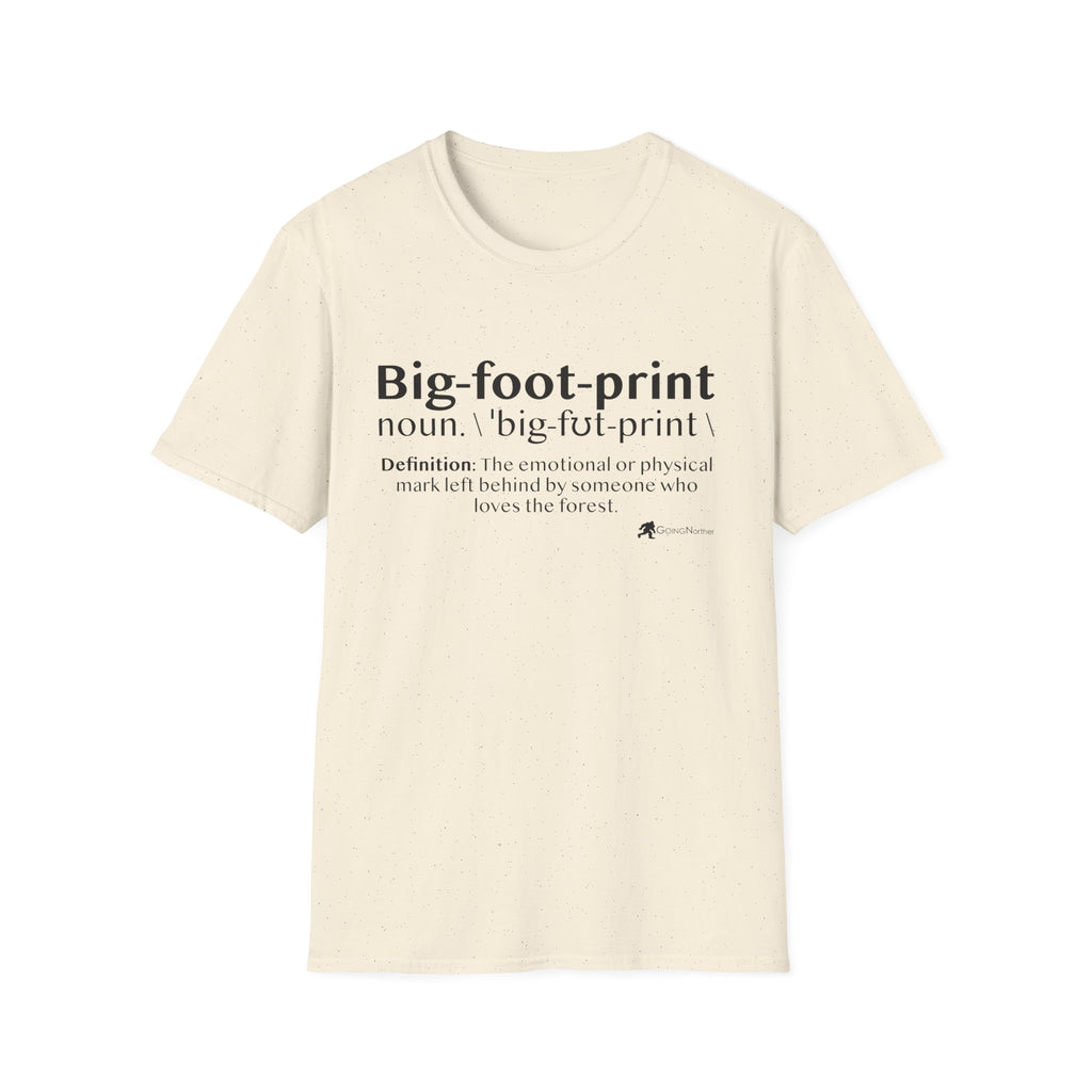 Big-foot-print T-Shirt — Funny Bigfoot Definition Tee