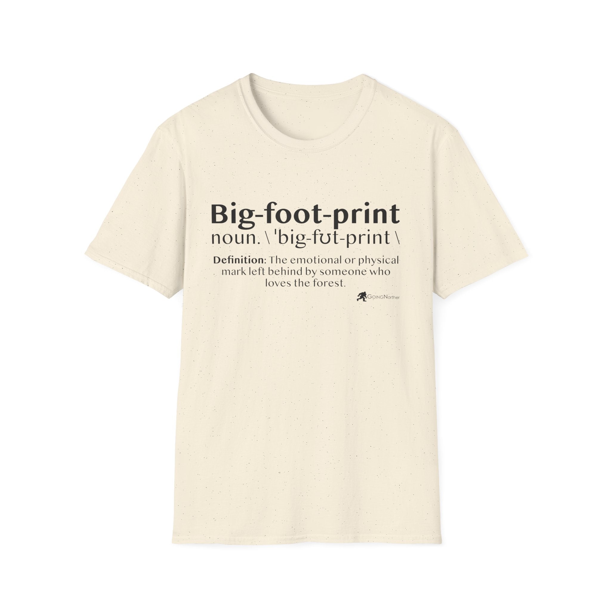 Big-foot-print T-Shirt — Funny Bigfoot Definition Tee