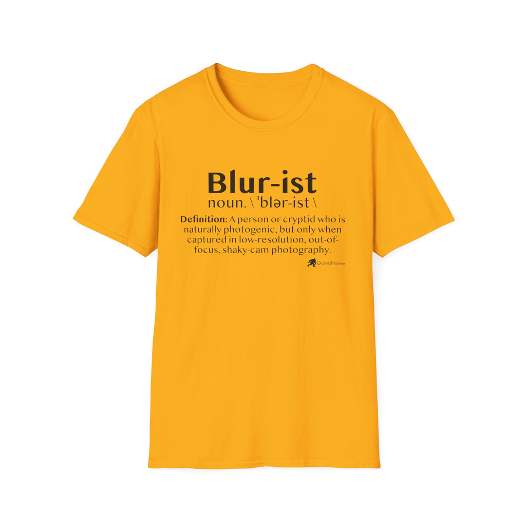 Bigfoot 'Blur-ist' Definition T-Shirt — Cute Sasquatch Photogenic Blur Tee