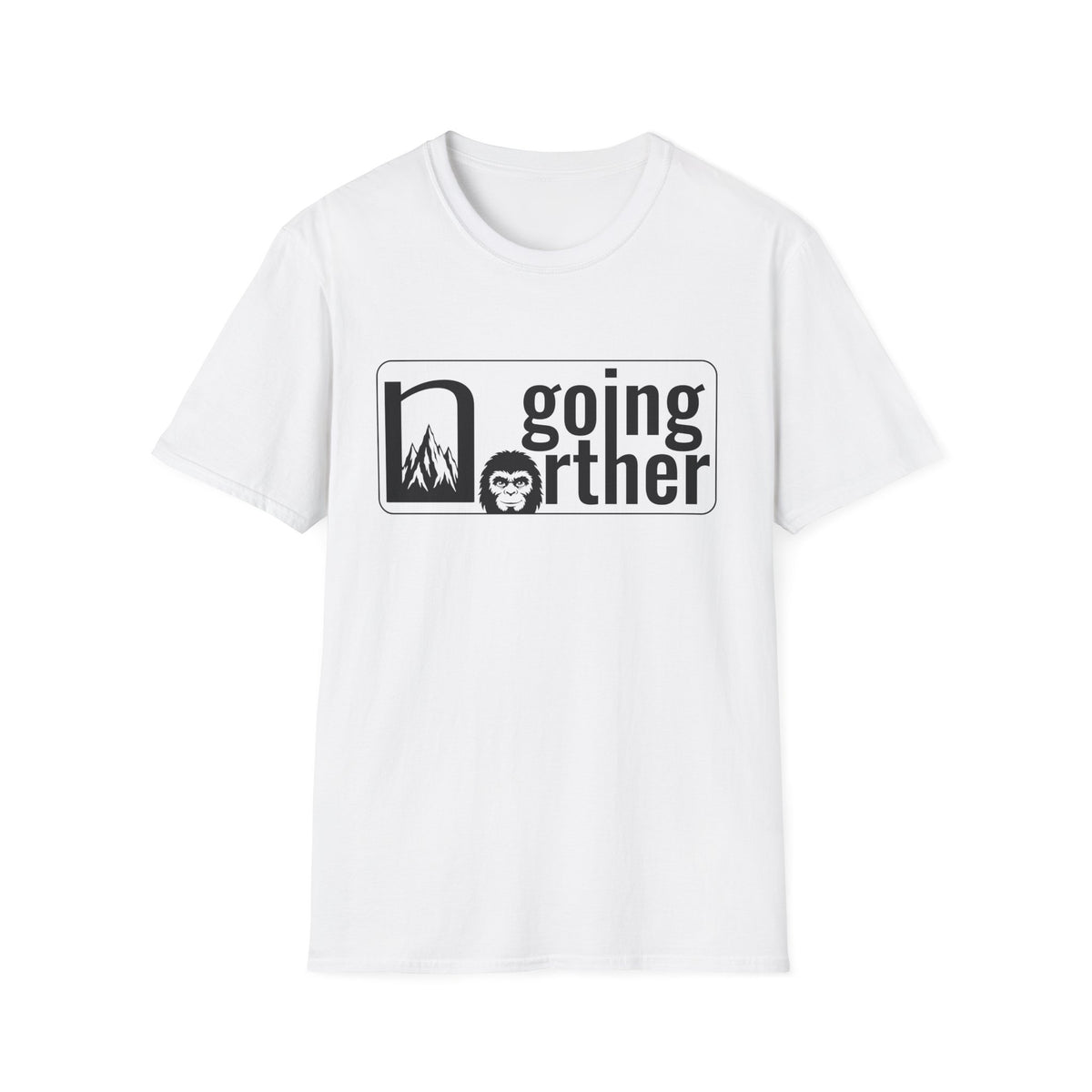T-Shirt — "Going Norther" Mountain & Sasquatch Graphic Tee