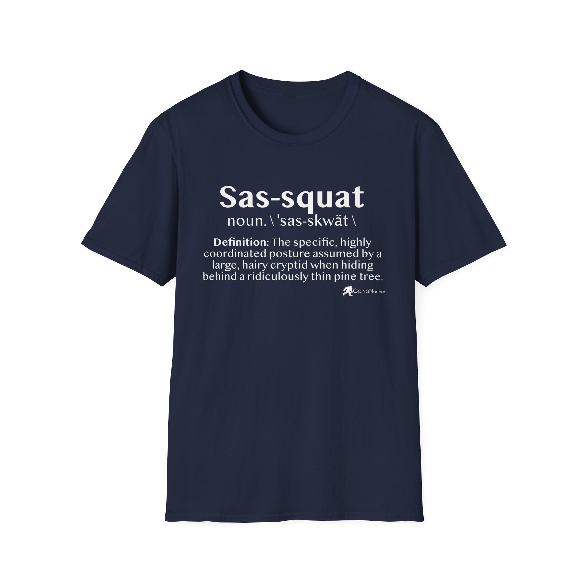 Sas‑Squat Definition T-Shirt — Funny Bigfoot Dictionary Tee