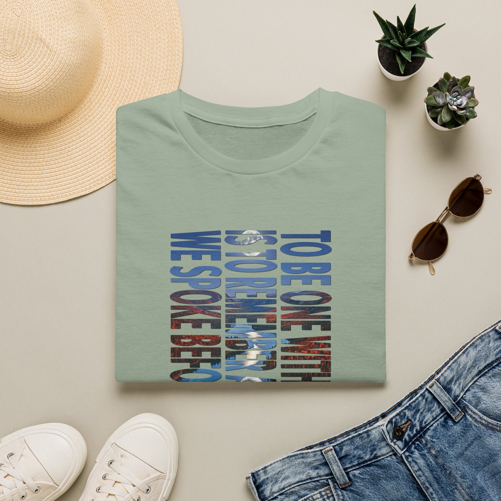 T-Shirt — "To Be One With The Land" Love Outdoors!