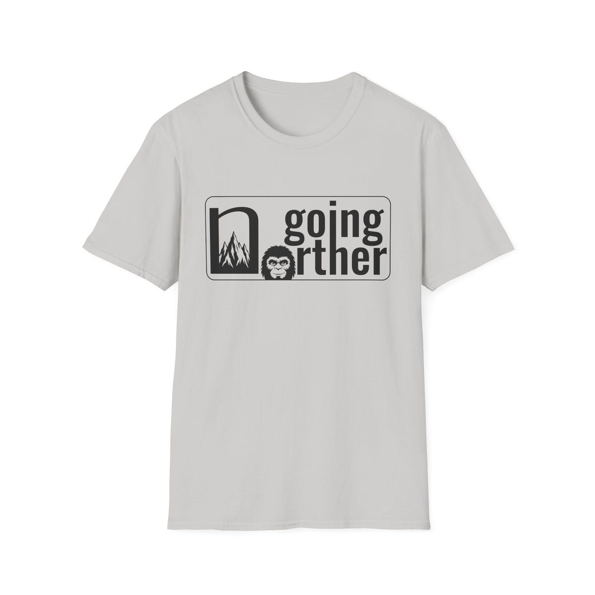 T-Shirt — "Going Norther" Mountain & Sasquatch Graphic Tee