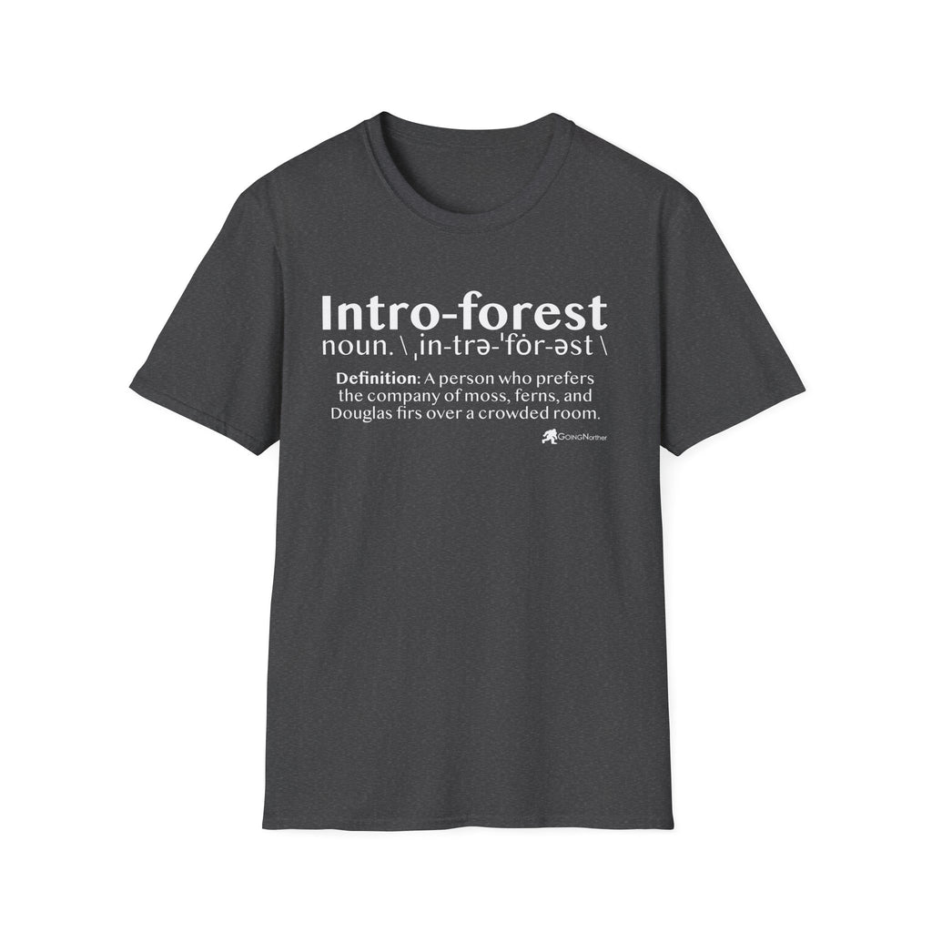 Intro-Forest Sasquatch Definition T-Shirt — Funny Bigfoot Introvert Tee