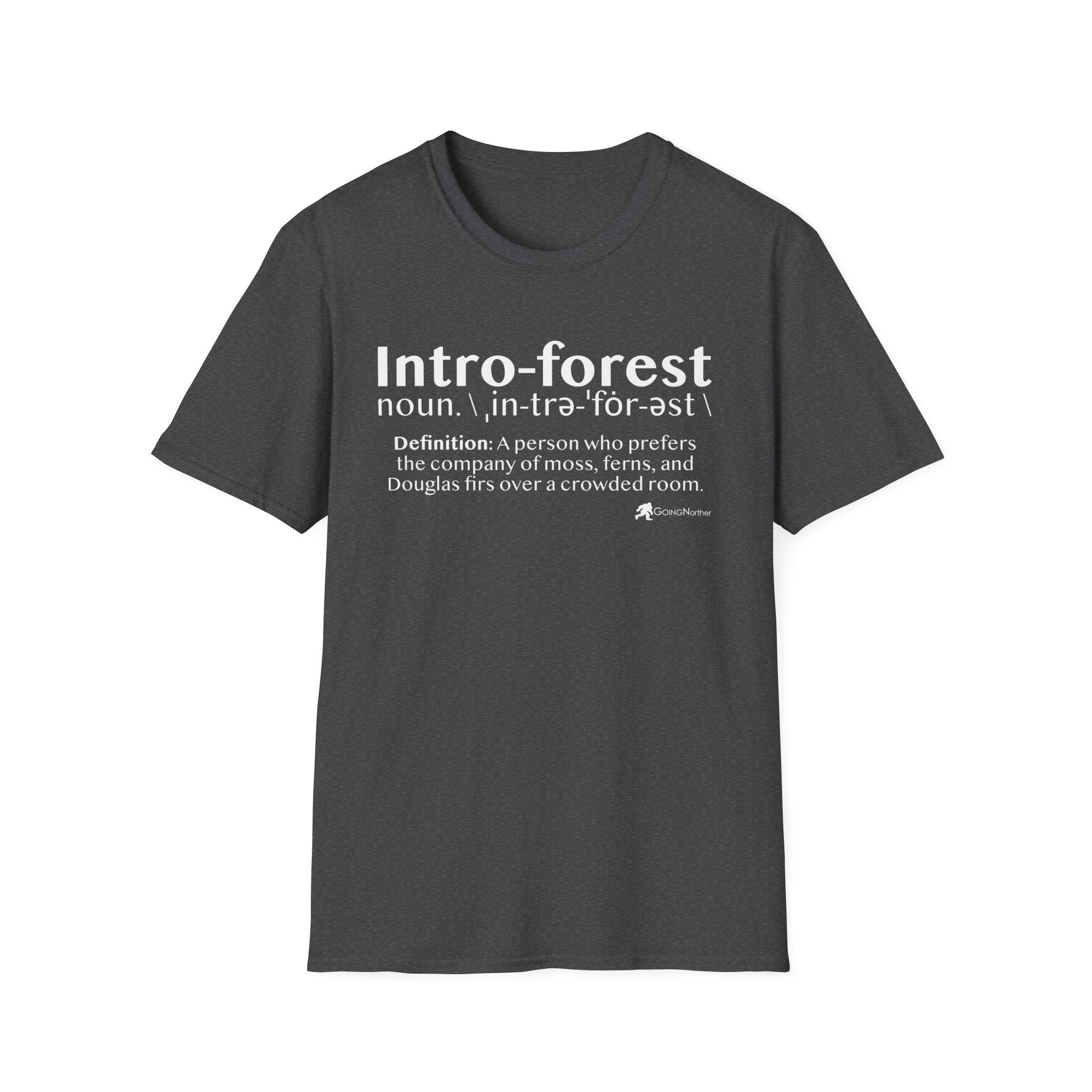 Intro-Forest Sasquatch Definition T-Shirt — Funny Bigfoot Introvert Tee