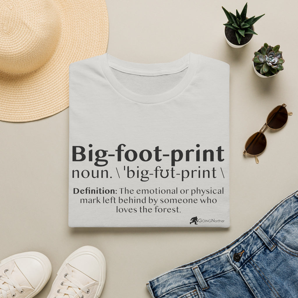 Big-foot-print T-Shirt — Funny Bigfoot Definition Tee