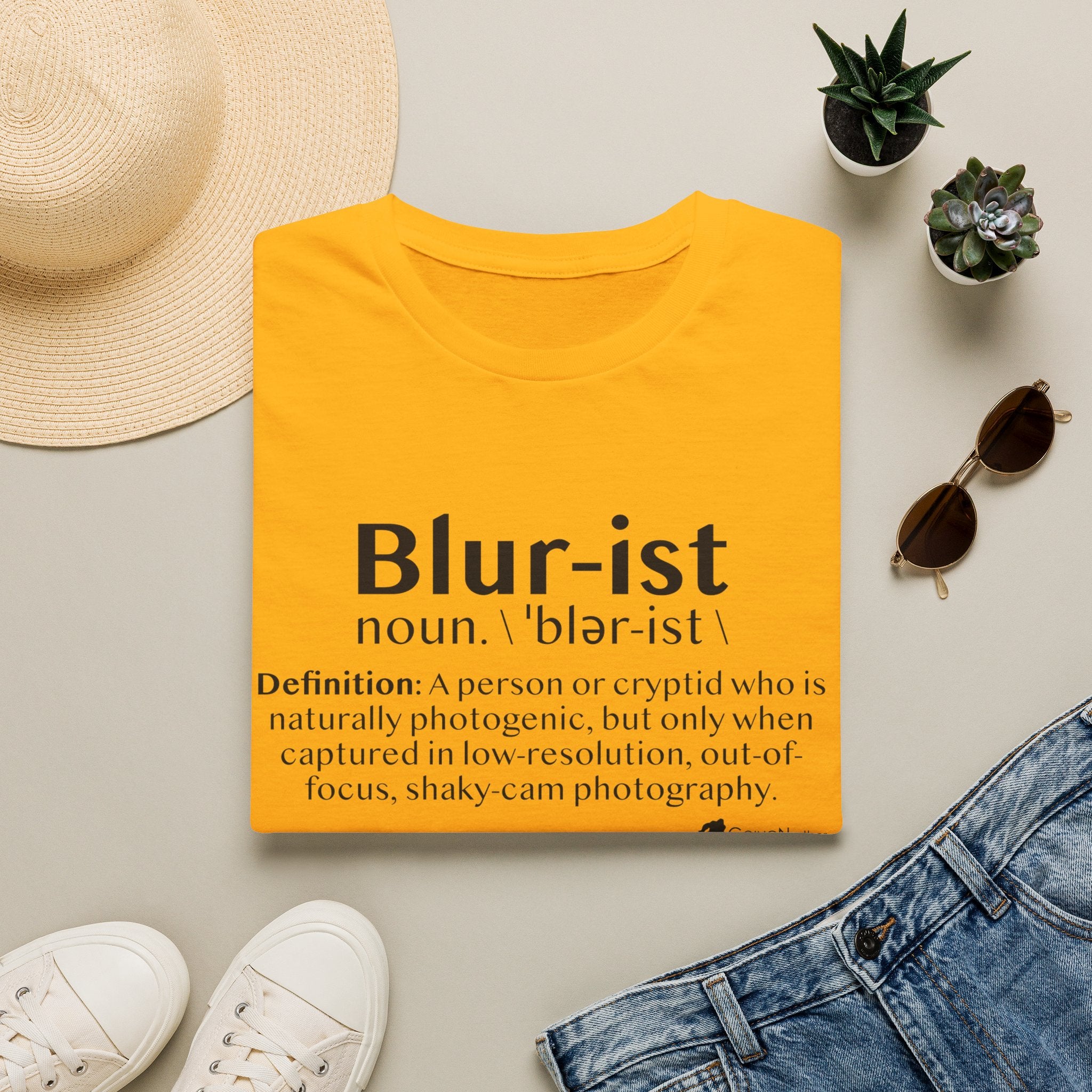 Bigfoot 'Blur-ist' Definition T-Shirt — Cute Sasquatch Photogenic Blur Tee