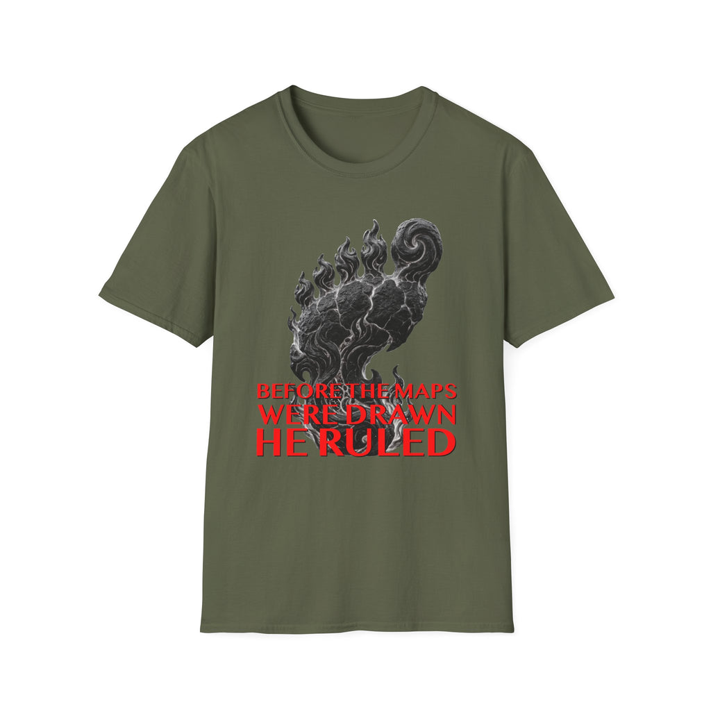 Mystical Sasquatch Footprint T-Shirt — "Before The Maps Were Drawn — HE RULED"