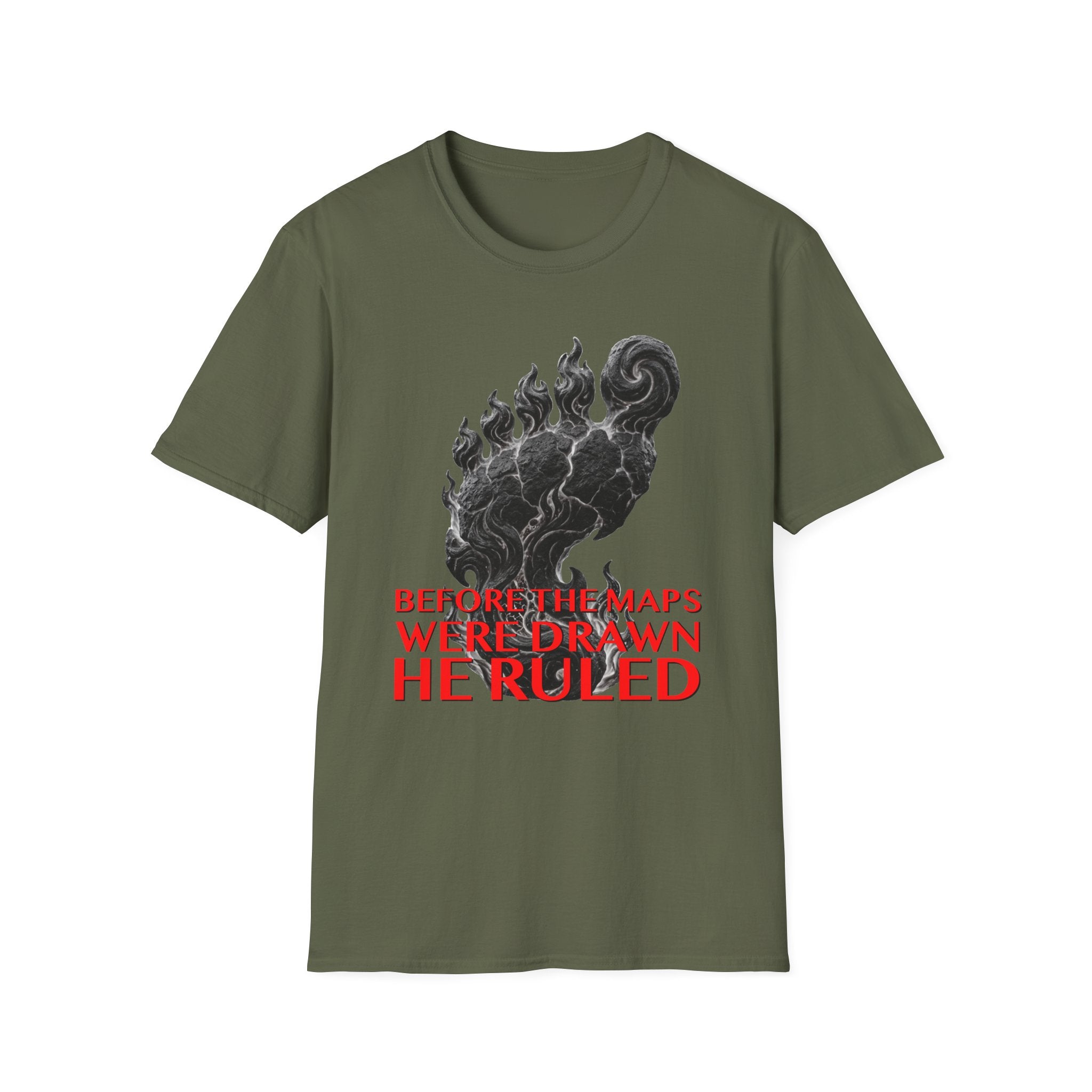 Mystical Sasquatch Footprint T-Shirt — "Before The Maps Were Drawn — HE RULED"