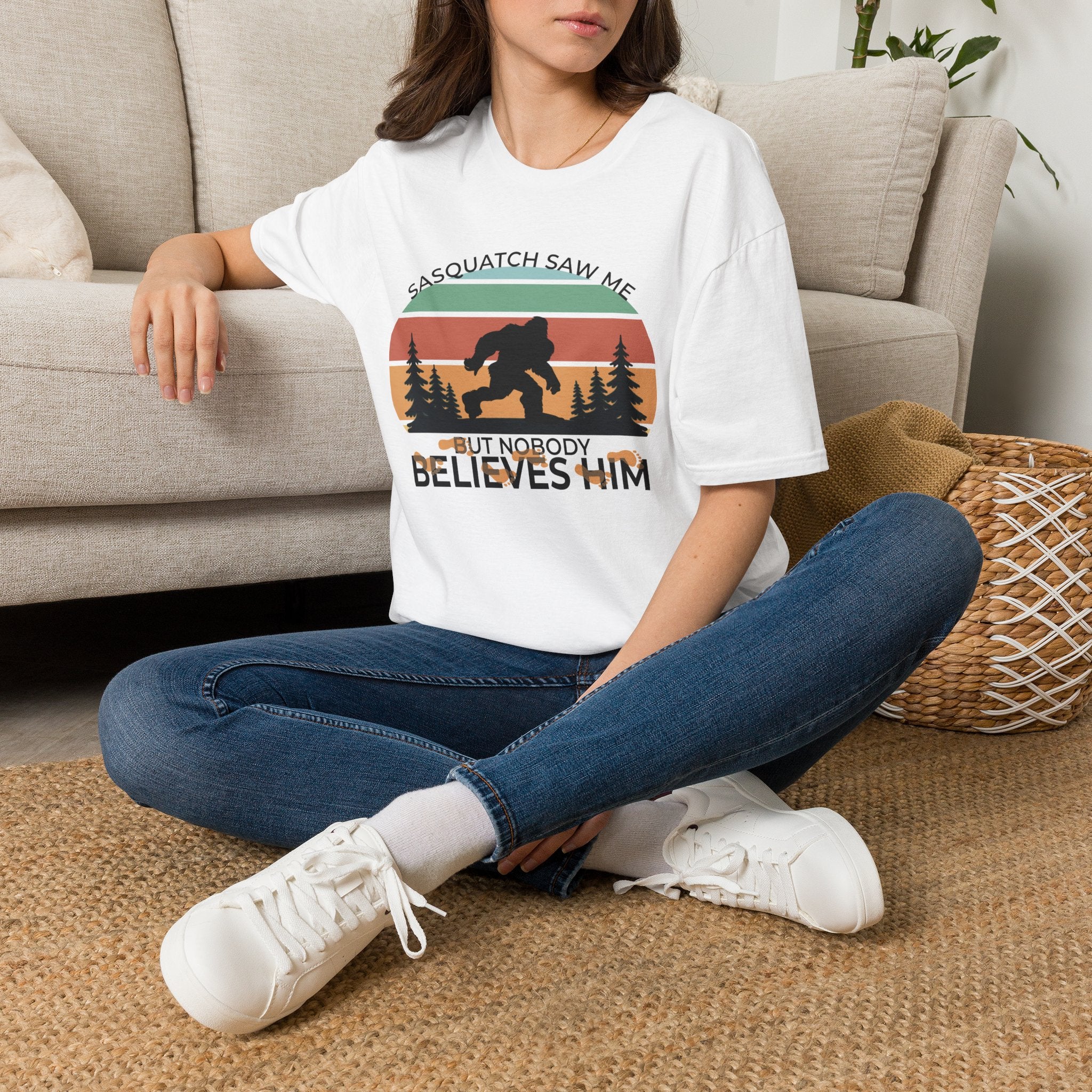 Sasquatch Saw Me - But Nobody Believes Him T-Shirt