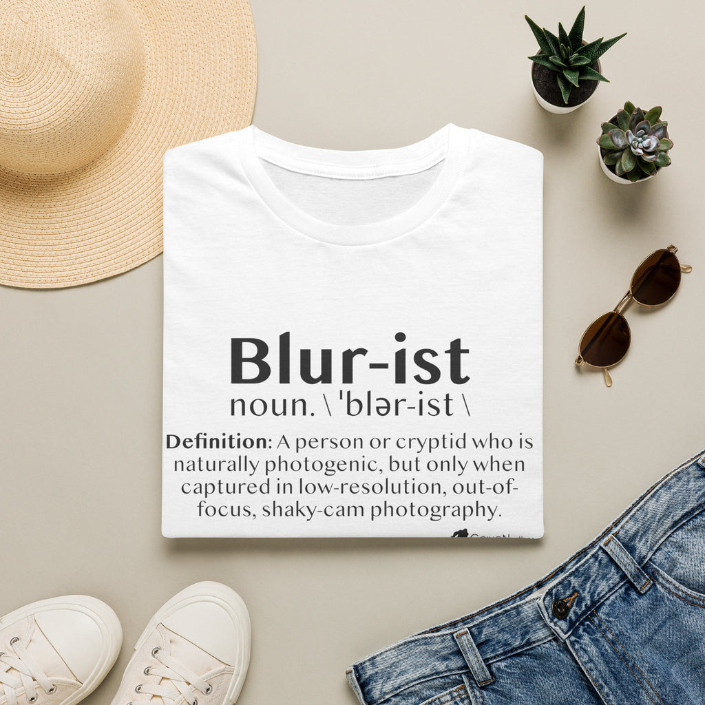 Bigfoot 'Blur-ist' Definition T-Shirt — Cute Sasquatch Photogenic Blur Tee