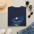 Bigfoot Footprint 'Believe!' Tee — Moonlit Northern Lake Graphic T-Shirt