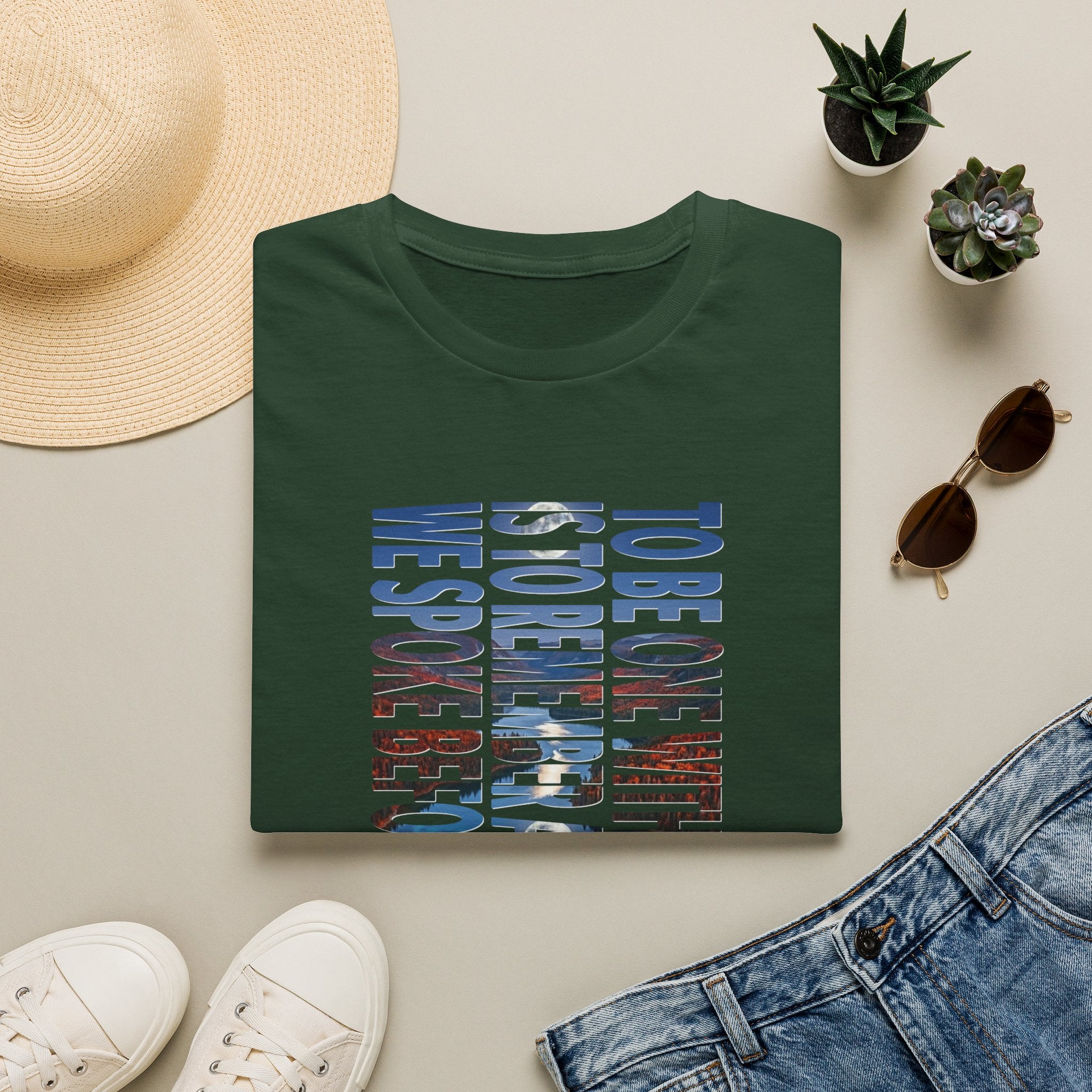 T-Shirt — "To Be One With The Land" Love Outdoors!