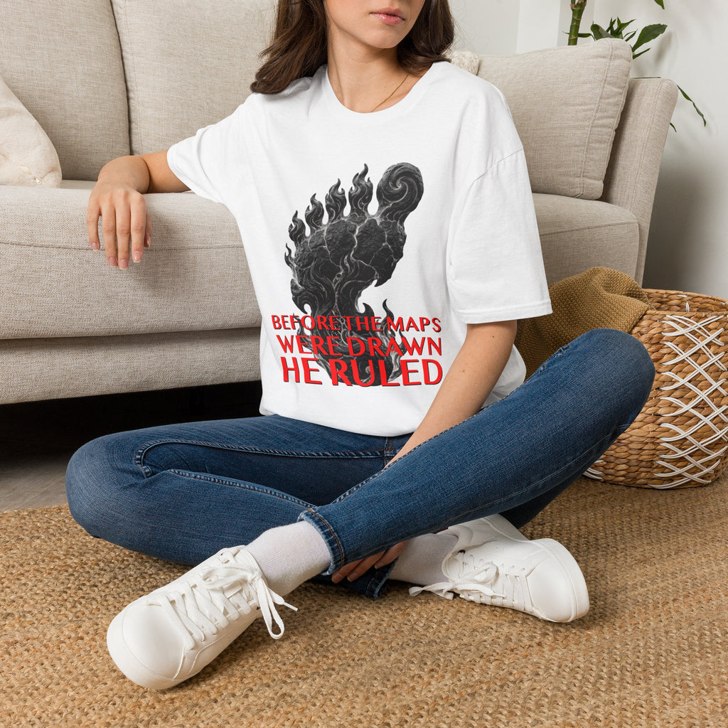 Mystical Sasquatch Footprint T-Shirt — "Before The Maps Were Drawn — HE RULED"