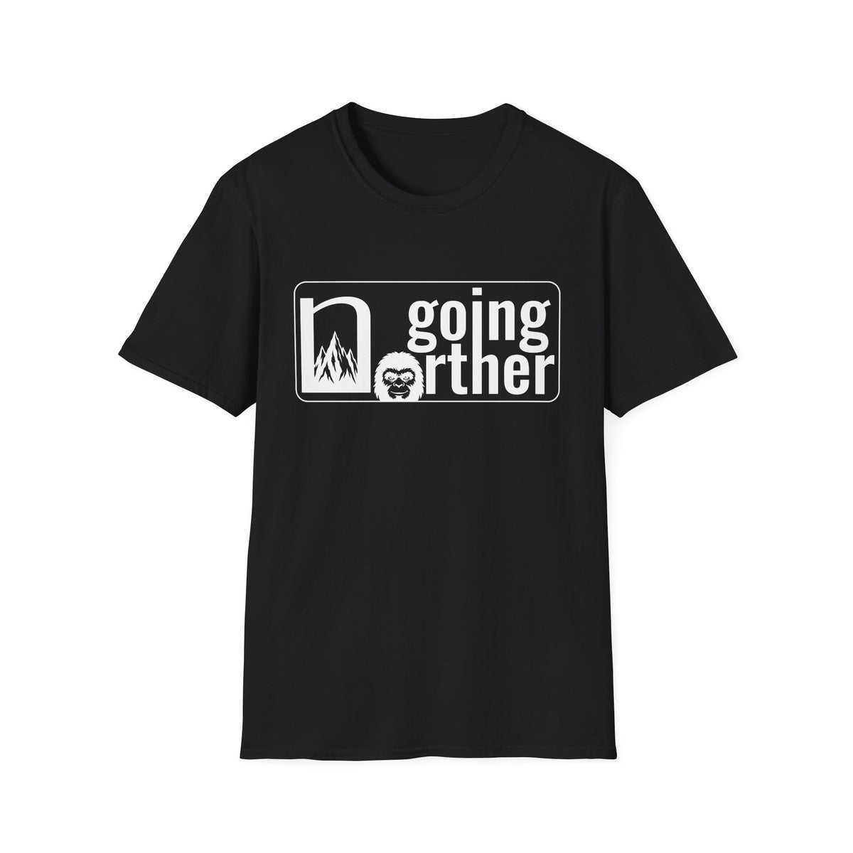 T-Shirt — "Going Norther" Mountain & Sasquatch Graphic Tee