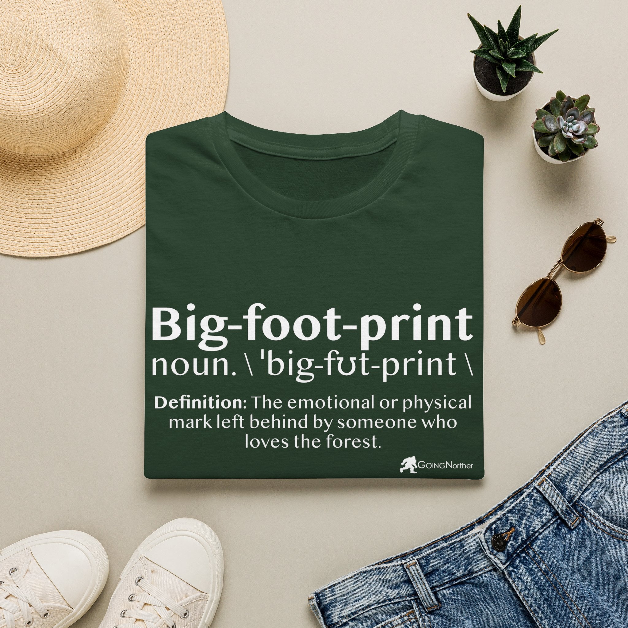 Big-foot-print T-Shirt — Funny Bigfoot Definition Tee