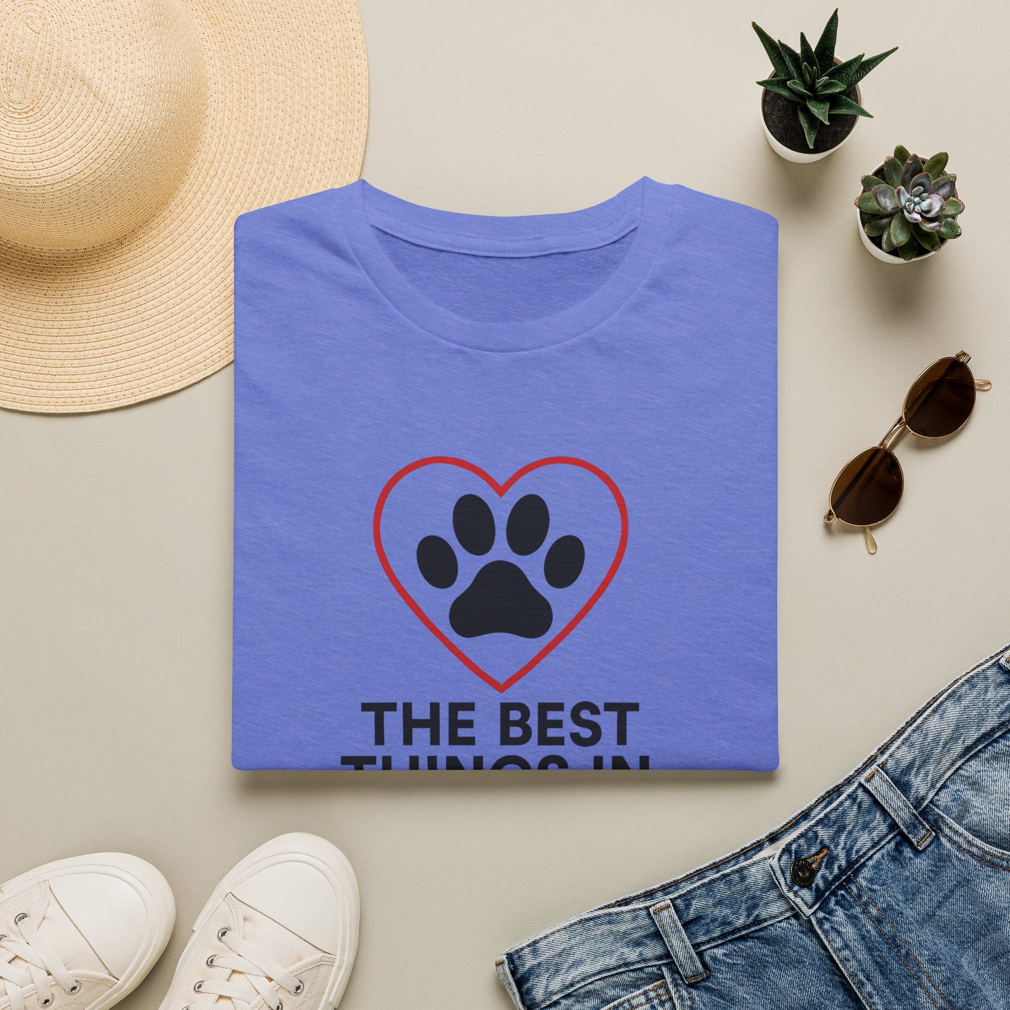 Red Heart Outline T-Shirt