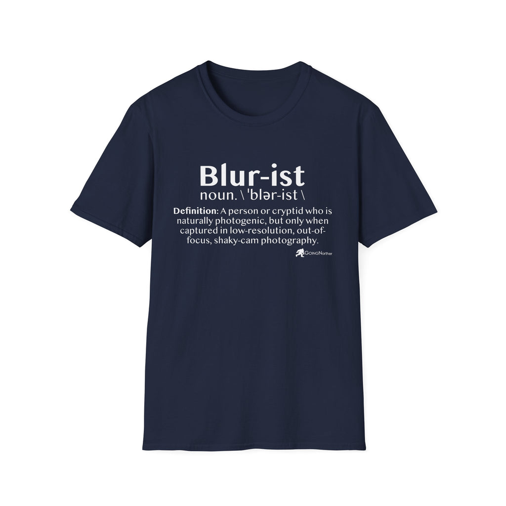 Bigfoot 'Blur-ist' Definition T-Shirt — Cute Sasquatch Photogenic Blur Tee