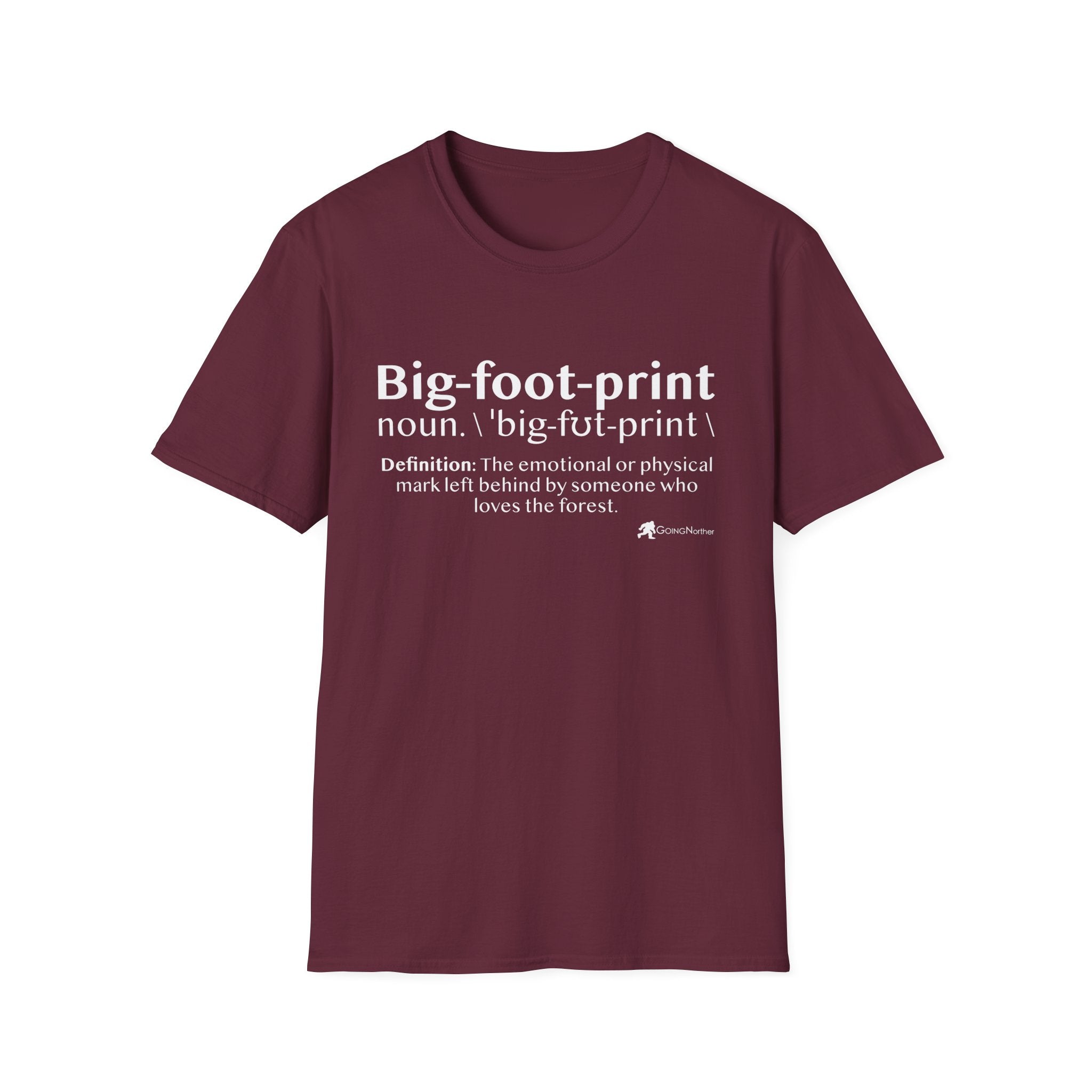 Big-foot-print T-Shirt — Funny Bigfoot Definition Tee