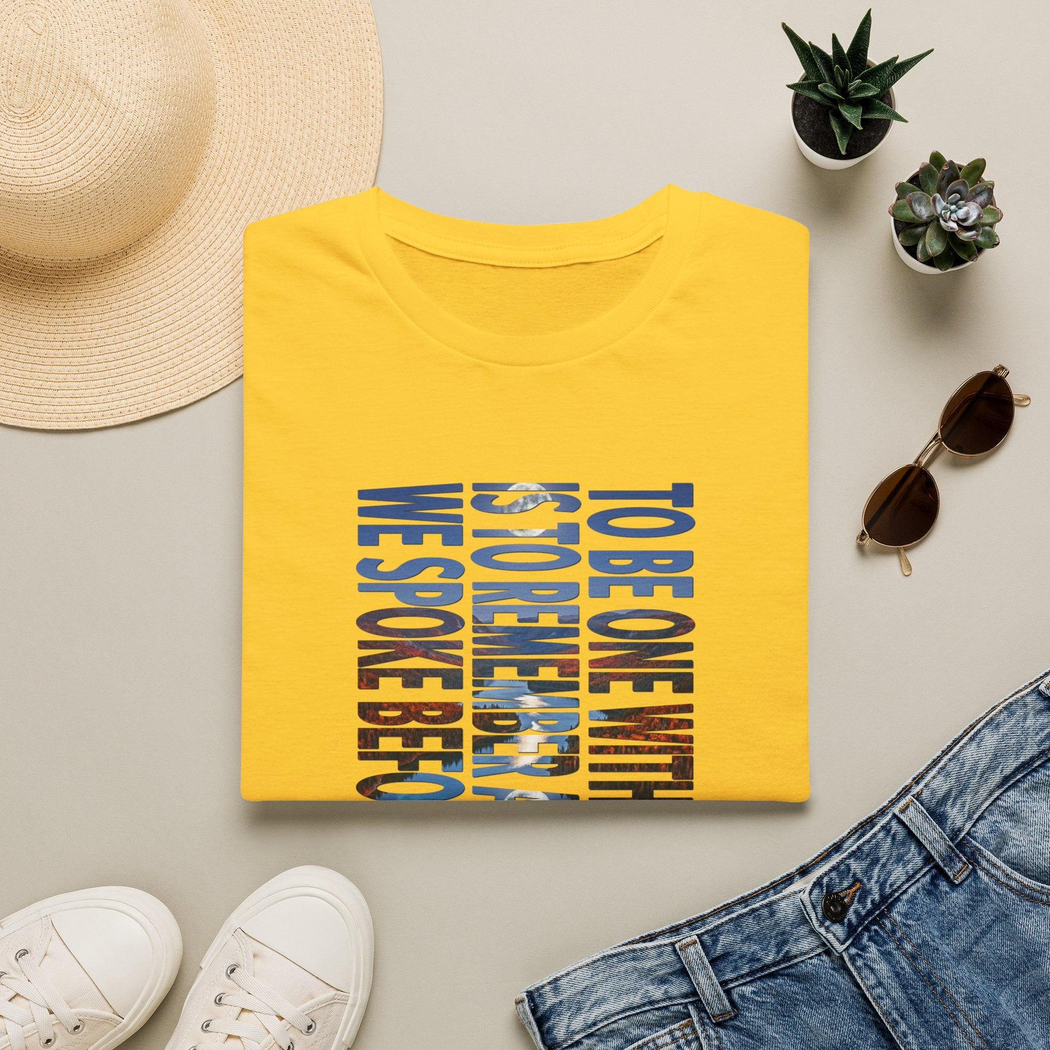 T-Shirt — "To Be One With The Land" Love Outdoors!