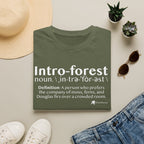 Intro-Forest Sasquatch Definition T-Shirt — Funny Bigfoot Introvert Tee