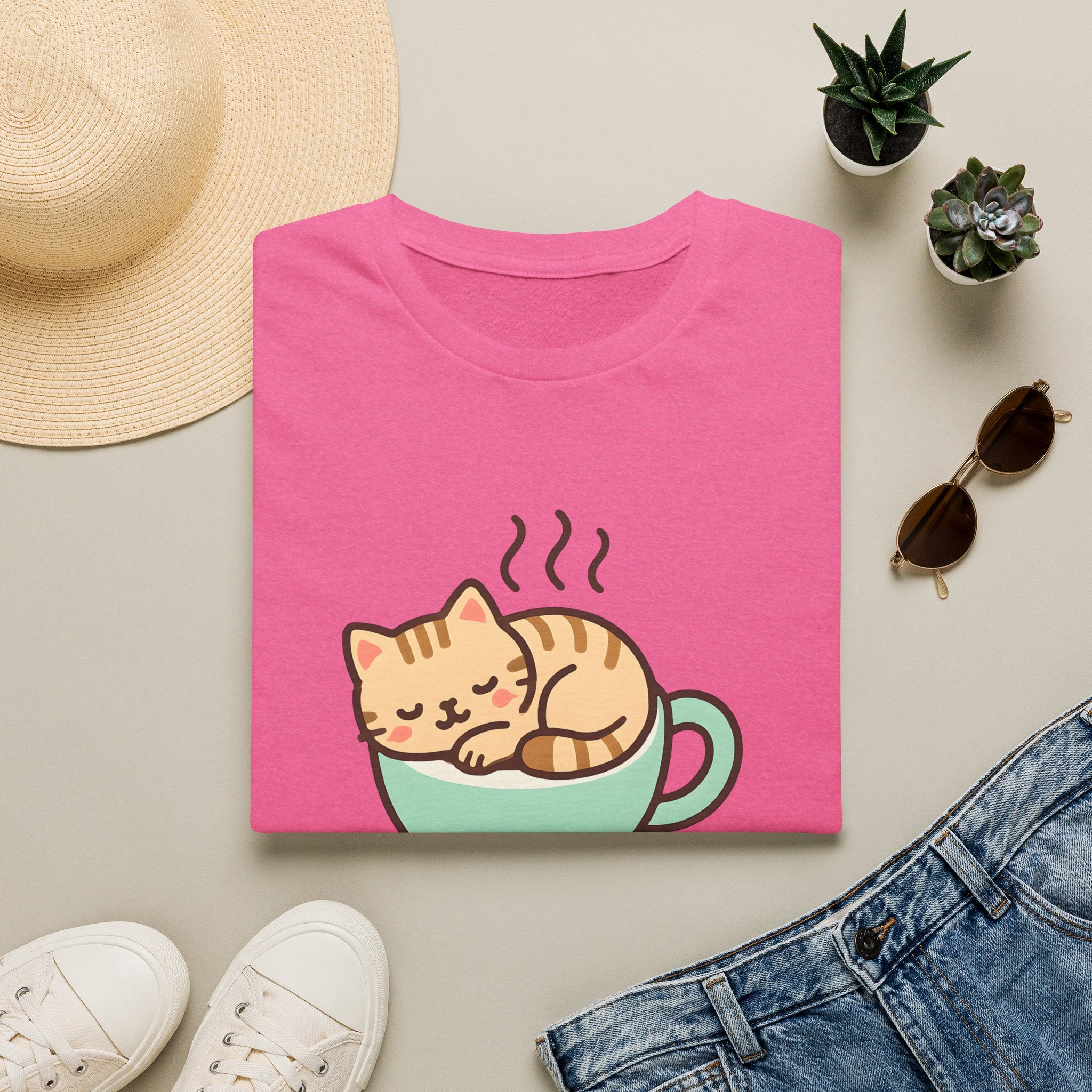 Cat in Coffee Cup T-Shirt
