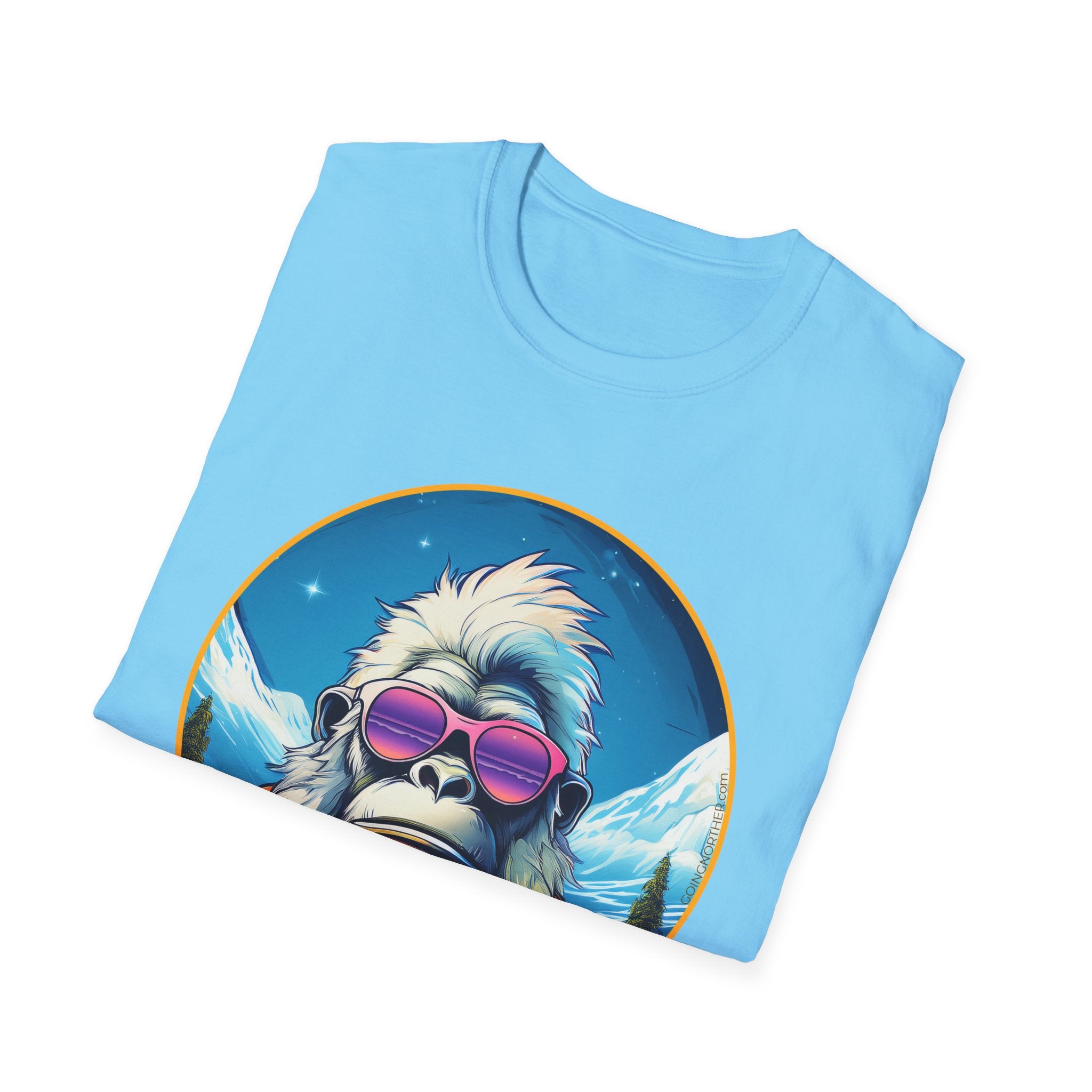 Going Norther - Bigfoot T-Shirt - Retro Styled Sasquatch
