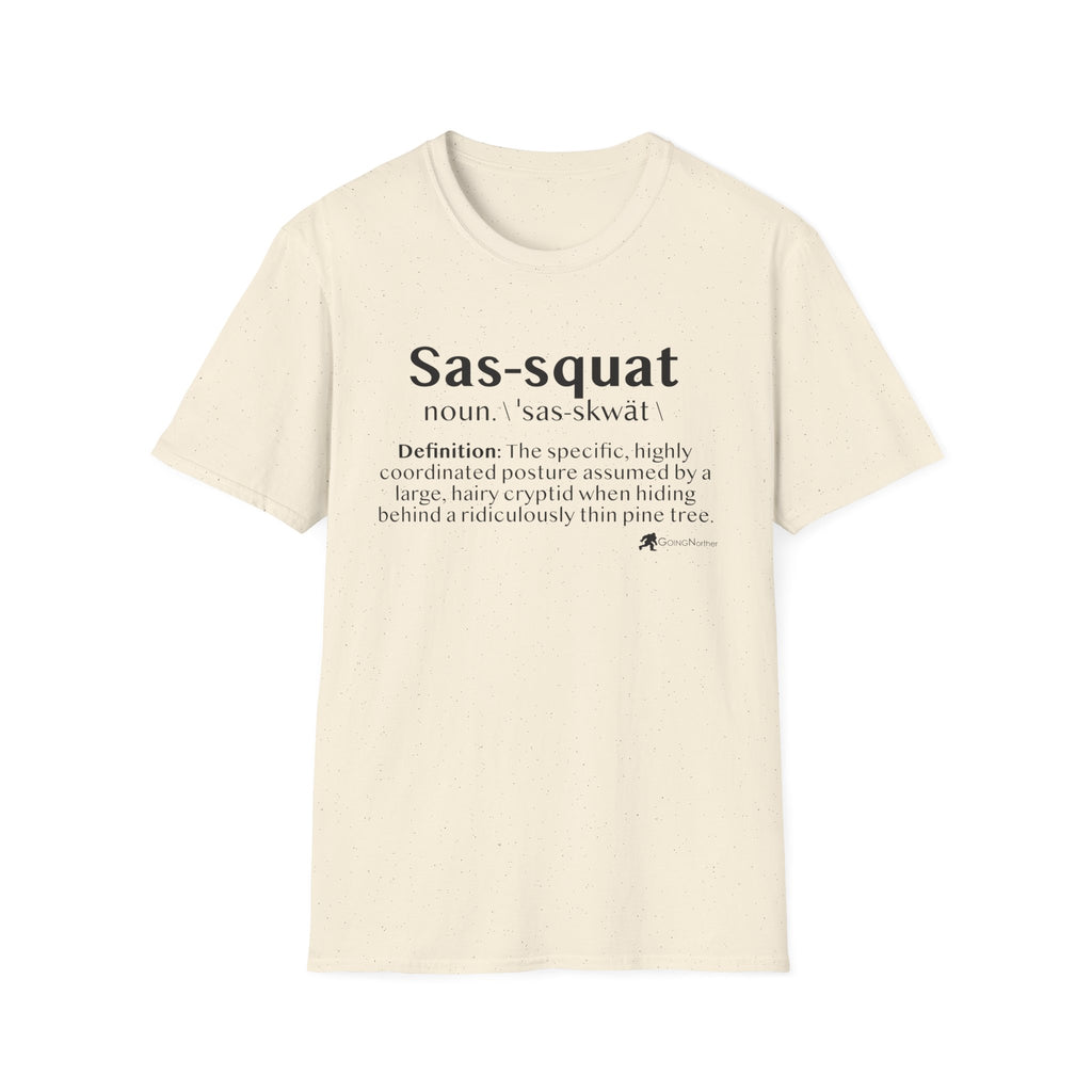 Sas‑Squat Definition T-Shirt — Funny Bigfoot Dictionary Tee