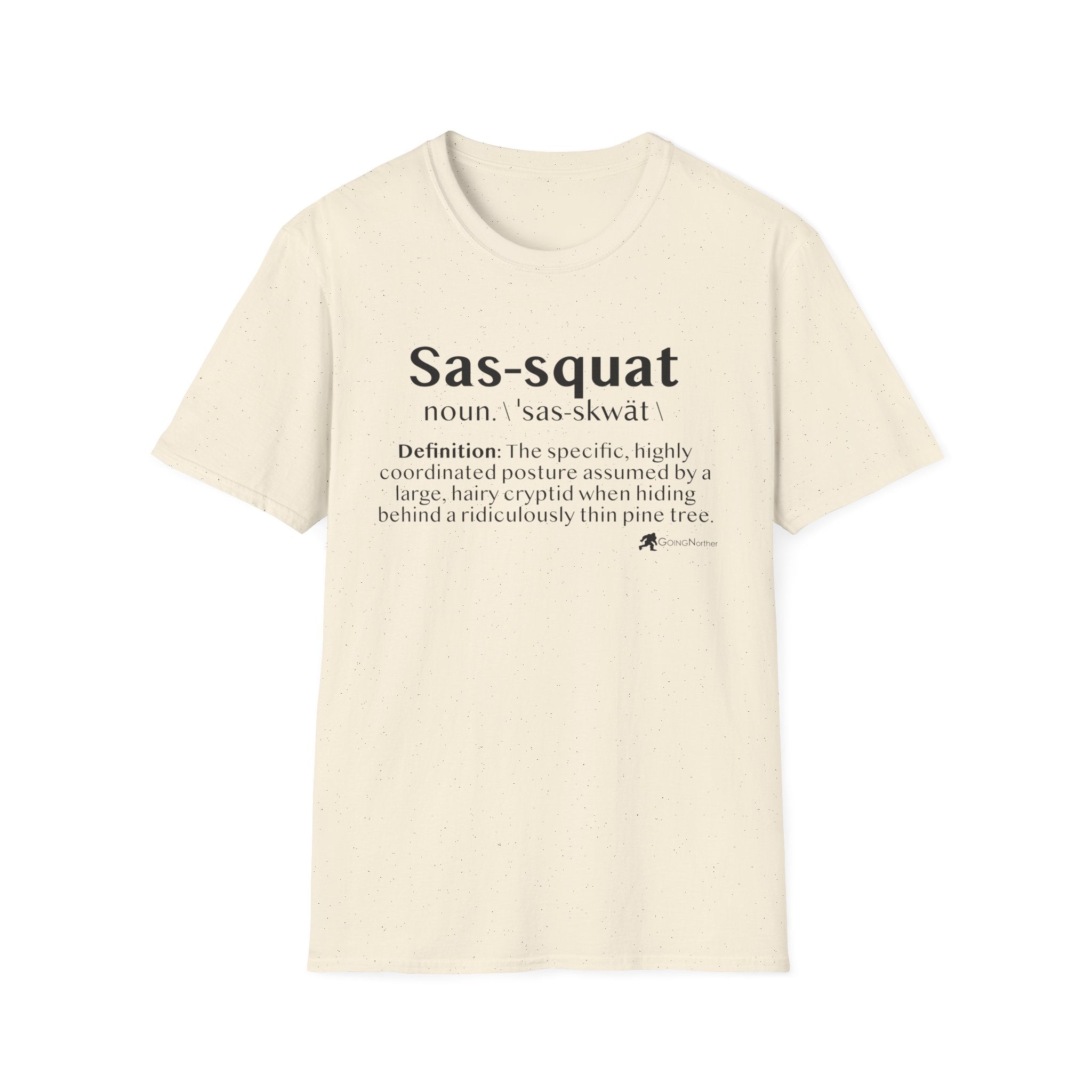 Sas‑Squat Definition T-Shirt — Funny Bigfoot Dictionary Tee