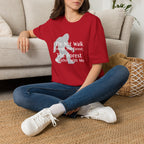 Bigfoot Quote T-Shirt — "I Do Not Walk Through The Forest; The Forest Breathes With Me"