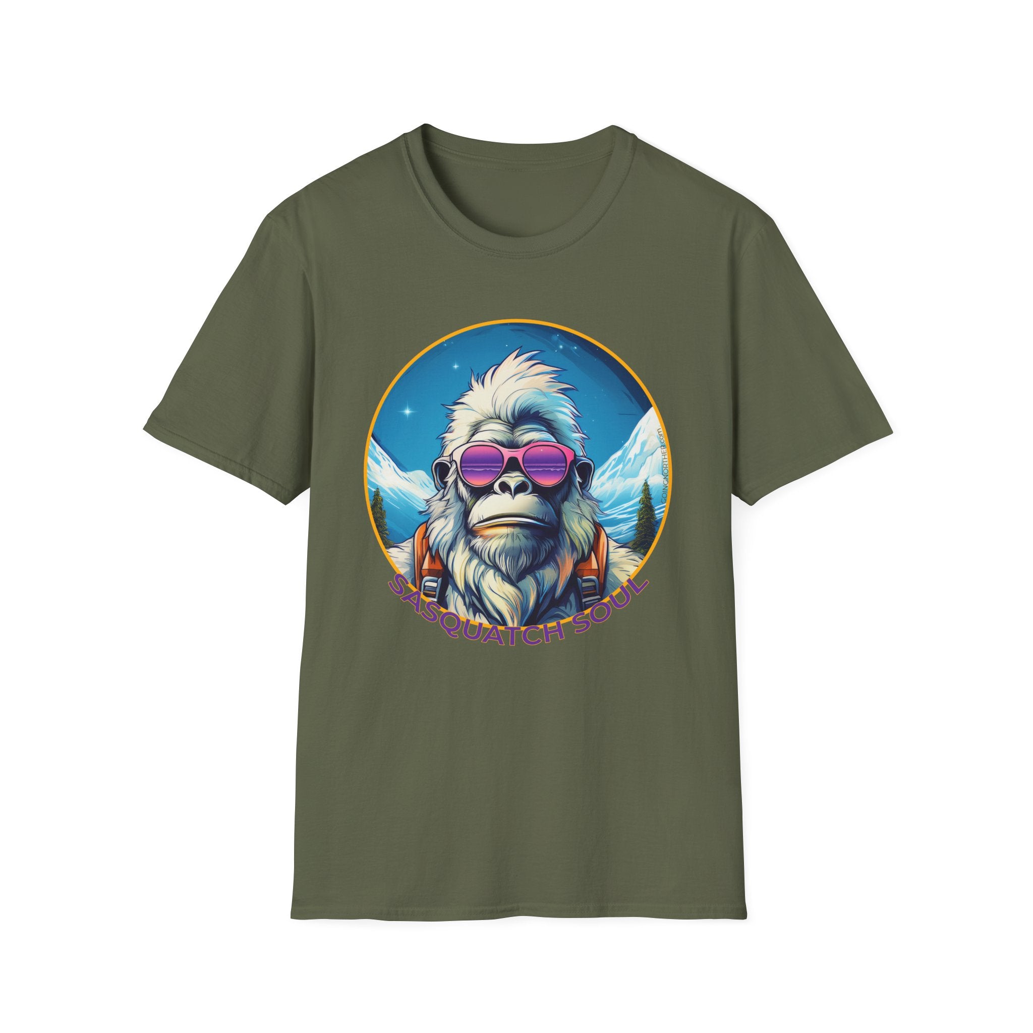 Going Norther - Bigfoot - Sasquatch Soul T-Shirt - Retro Design