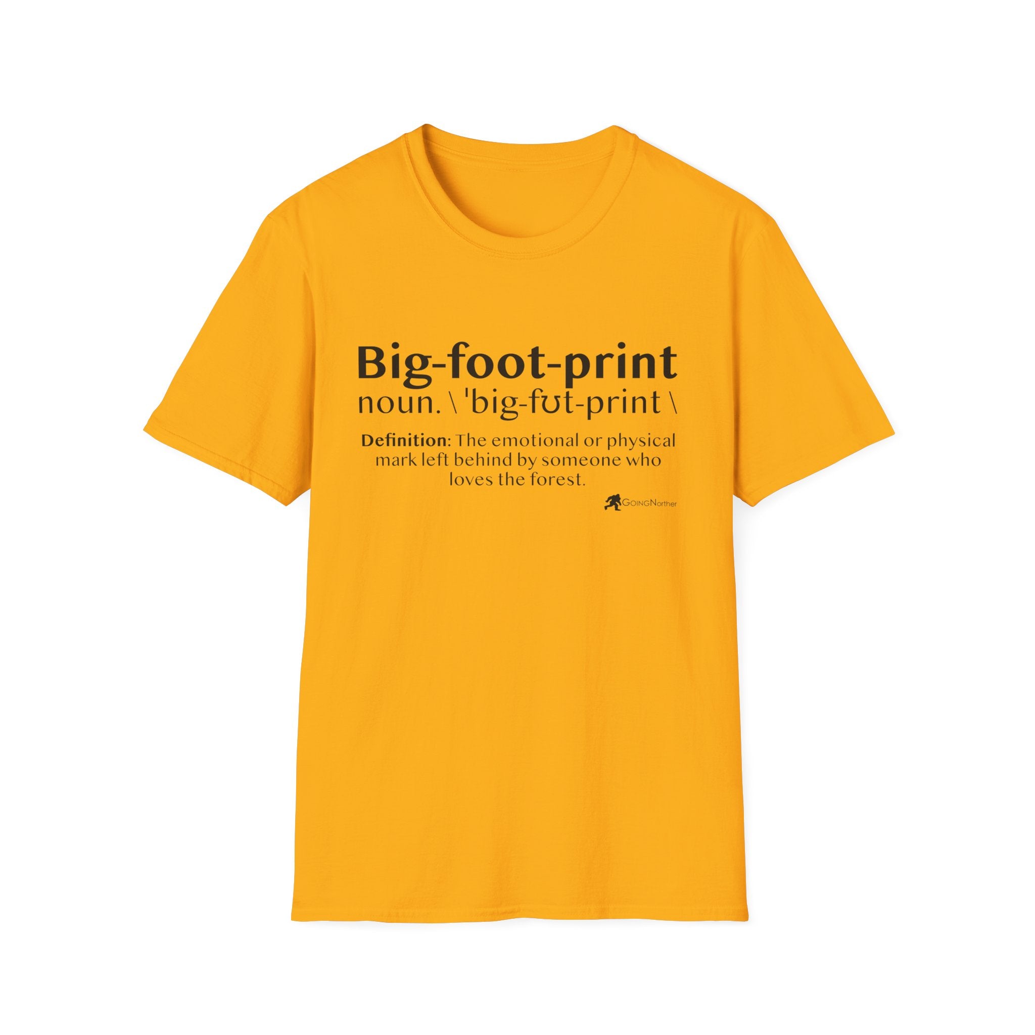 Big-foot-print T-Shirt — Funny Bigfoot Definition Tee