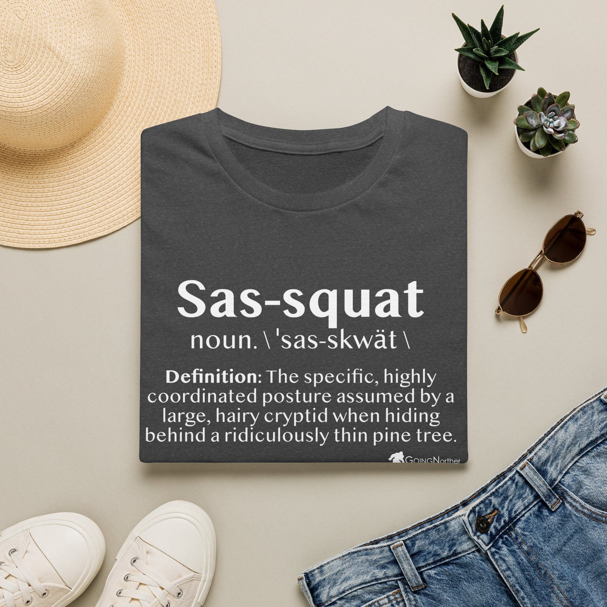 Sas‑Squat Definition T-Shirt — Funny Bigfoot Dictionary Tee