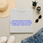 Funny Hiking T-Shirt - A Bad Day Outdoors vs. Bigfoot Tie