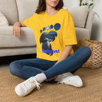 Bigfoot Footprint 'Believe!' Tee — Moonlit Northern Lake Graphic T-Shirt