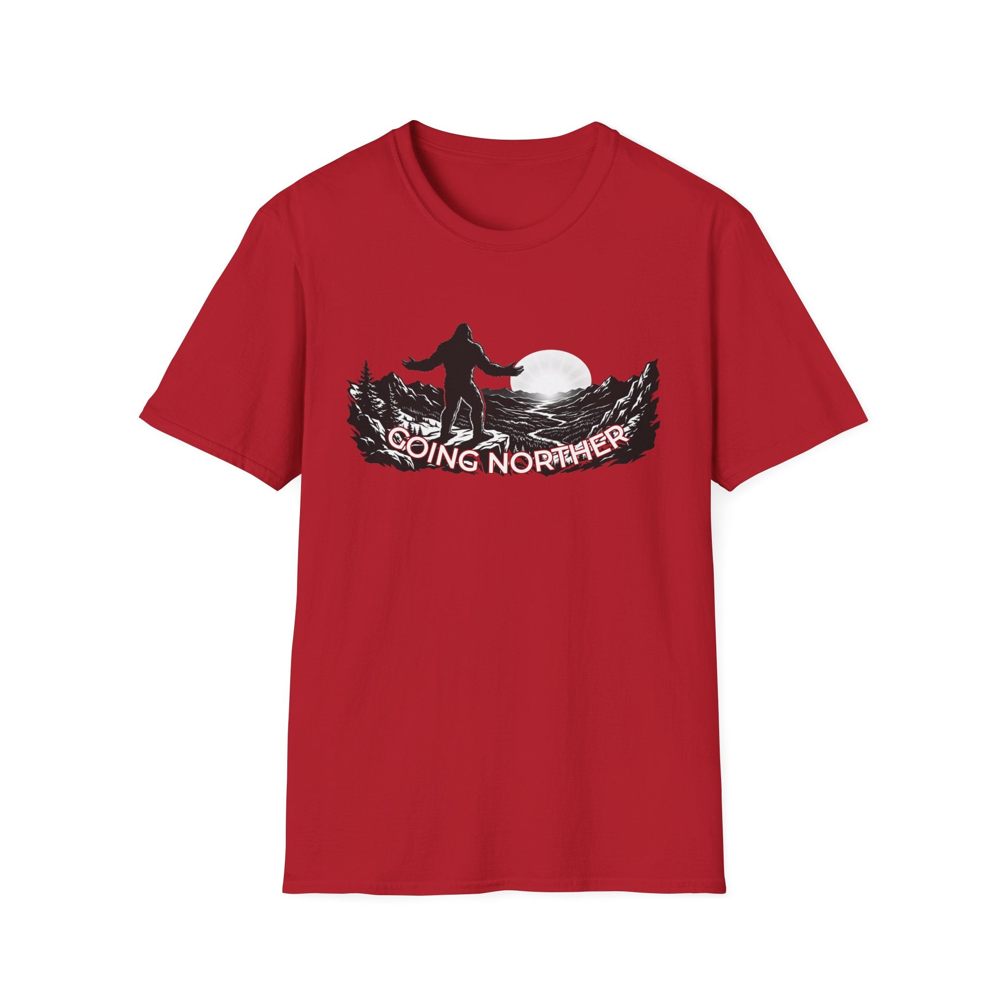 Going Norther Bigfoot Moonlit Mountain T-Shirt