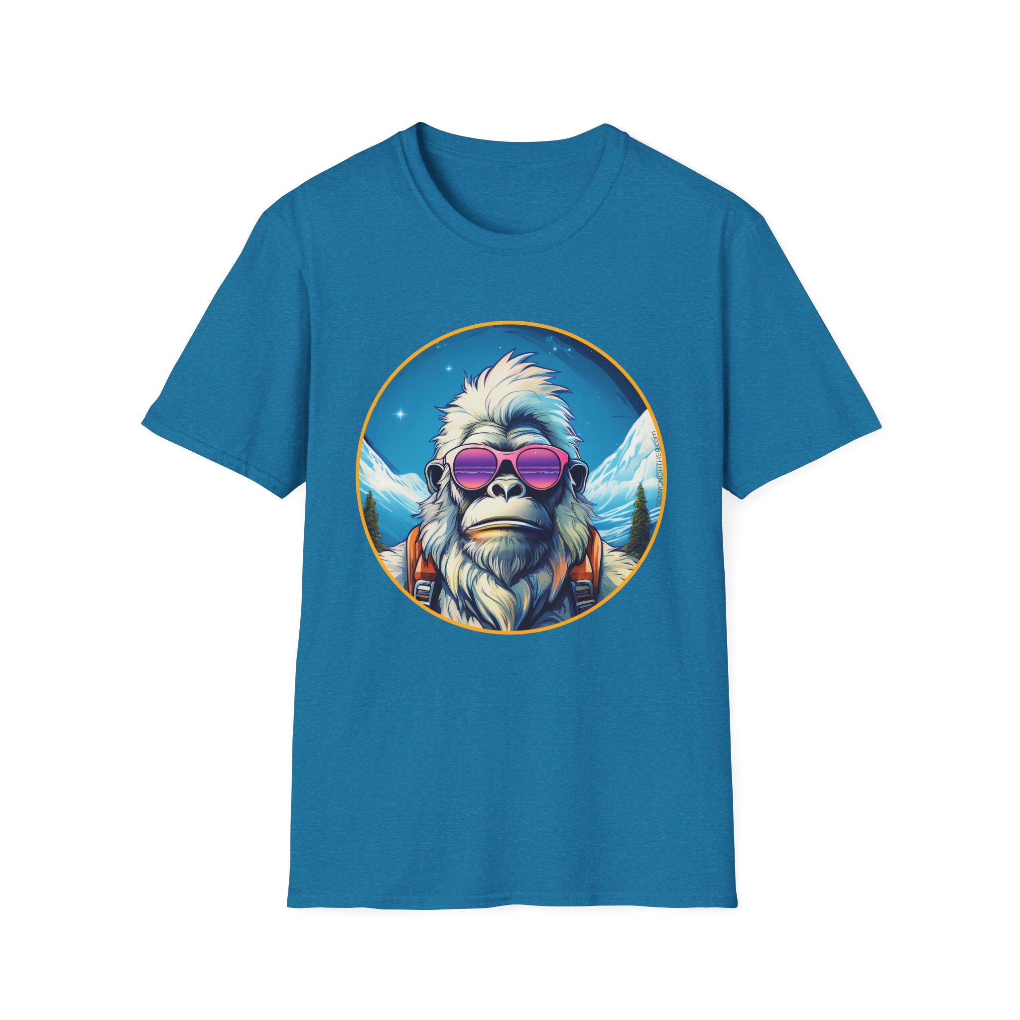 Going Norther - Bigfoot T-Shirt - Retro Styled Sasquatch